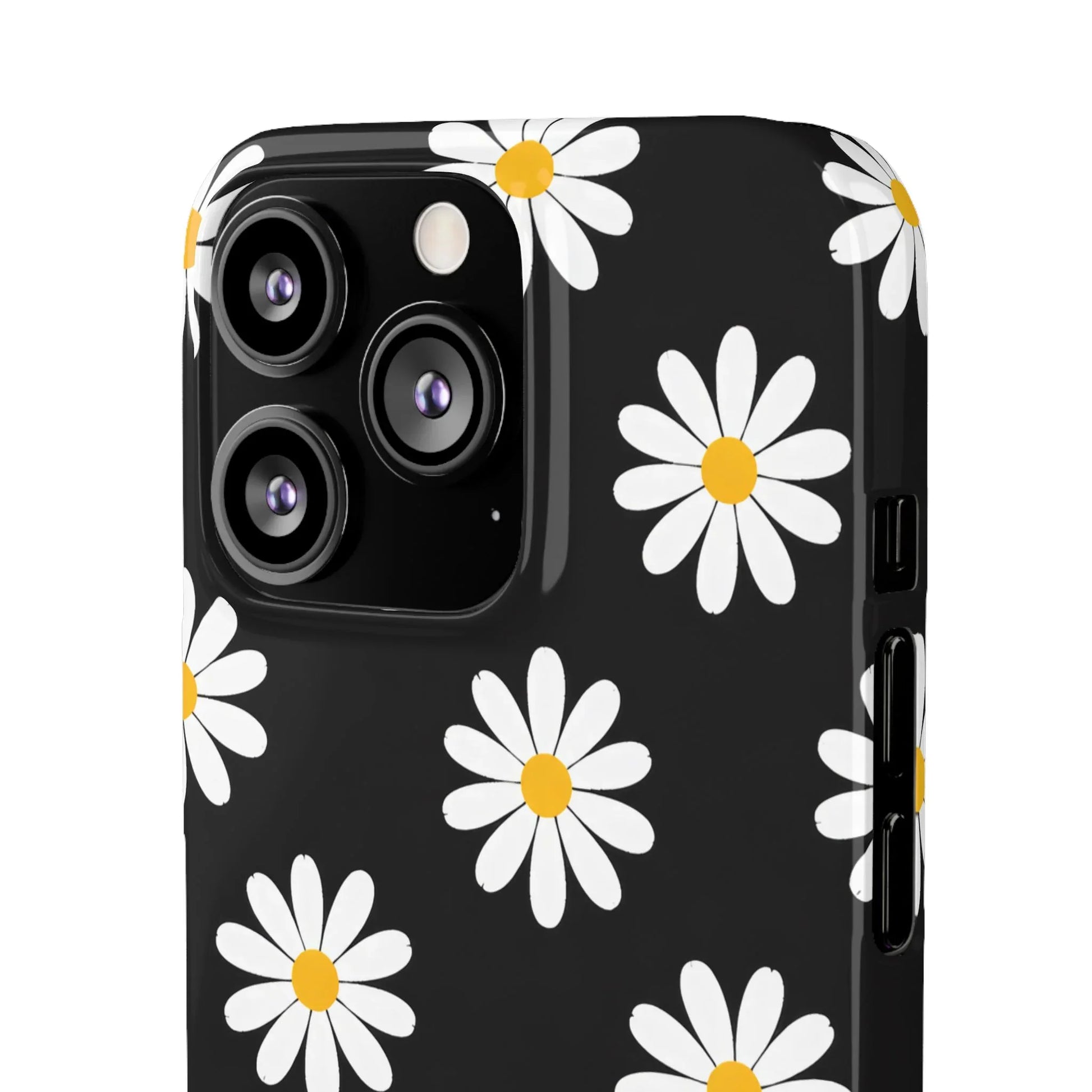 Daisy Charm Phone Case for iPhone 11-17 and Galaxy S20-S25 - KARARMDESIGN