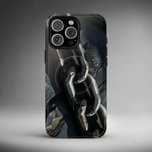 “Iron Chain” Tough Magnetic Phone Case for iPhone 14-16 Models - KarArmDesign