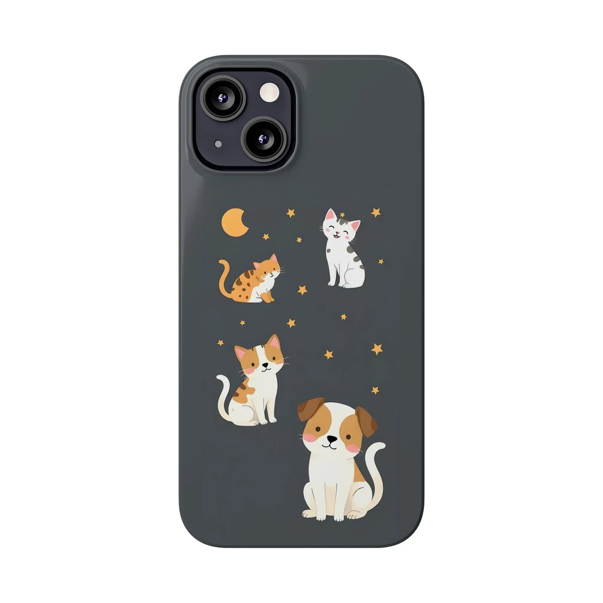 Cute Cat and Dog Phone Case for iPhone 11-17 - KARARMDESIGN