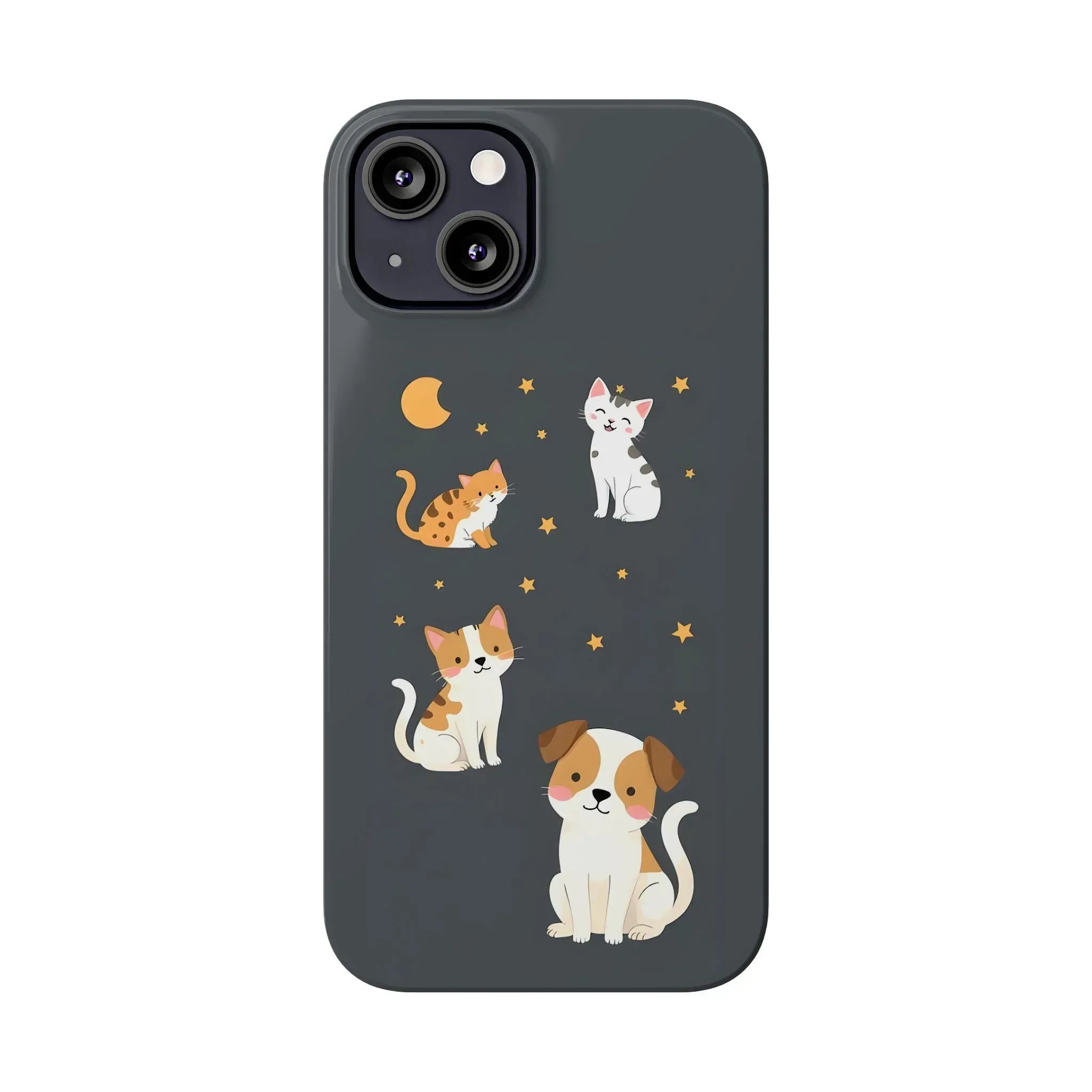 Cute Cat and Dog Phone Case for iPhone 11-17 - KARARMDESIGN
