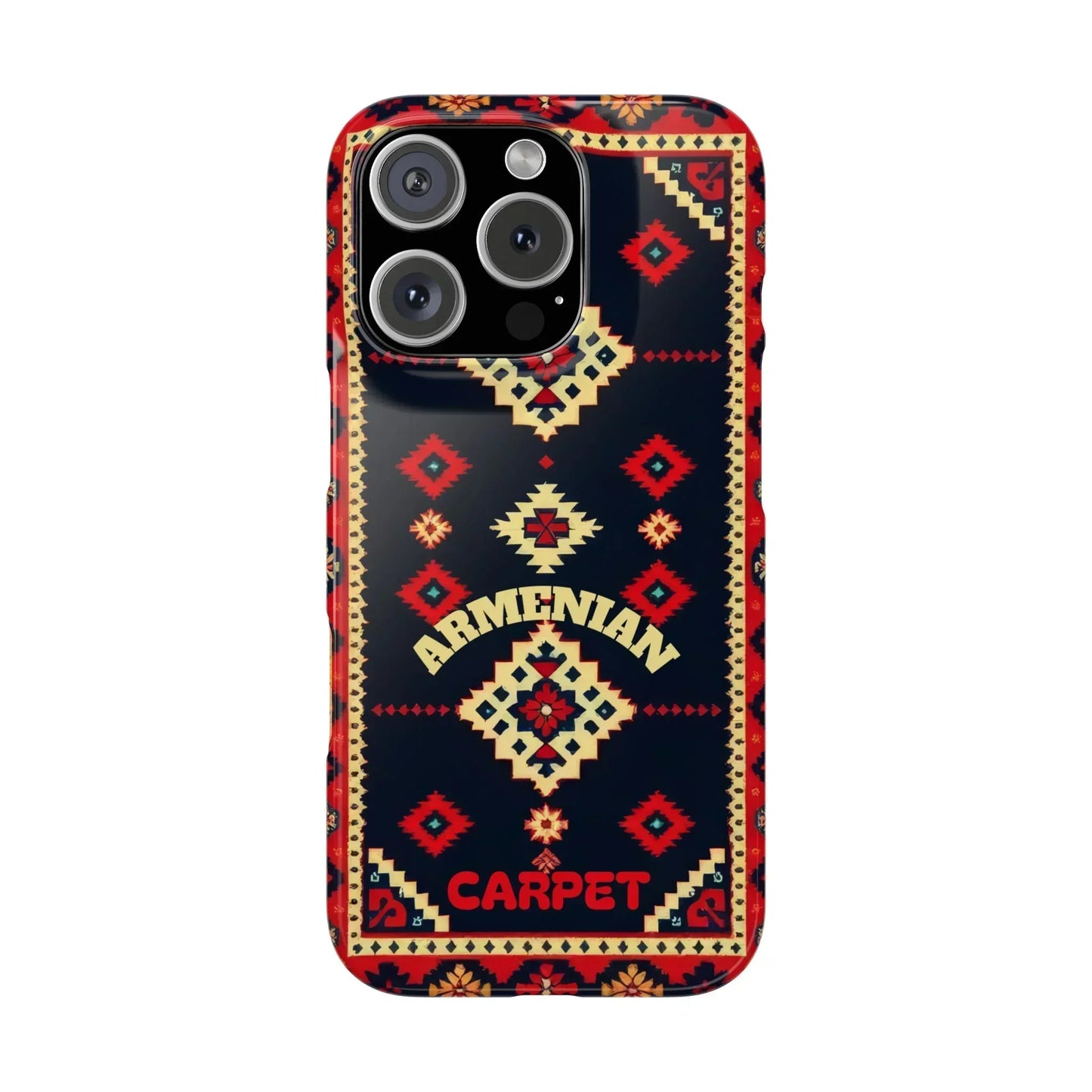 Armenian Carpet Pattern Traditional Ethnic Design Phone Case for iPhone 7-16 Models - KarArmDesign