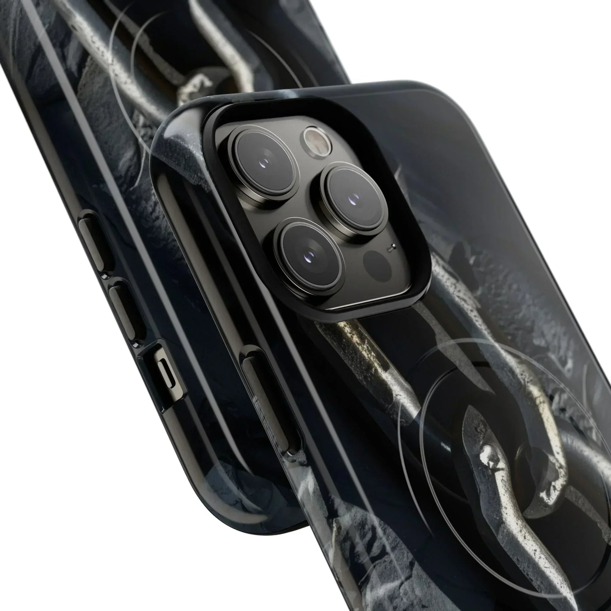 “Iron Chain” Tough Magnetic Phone Case for iPhone 14-16 Models - KarArmDesign