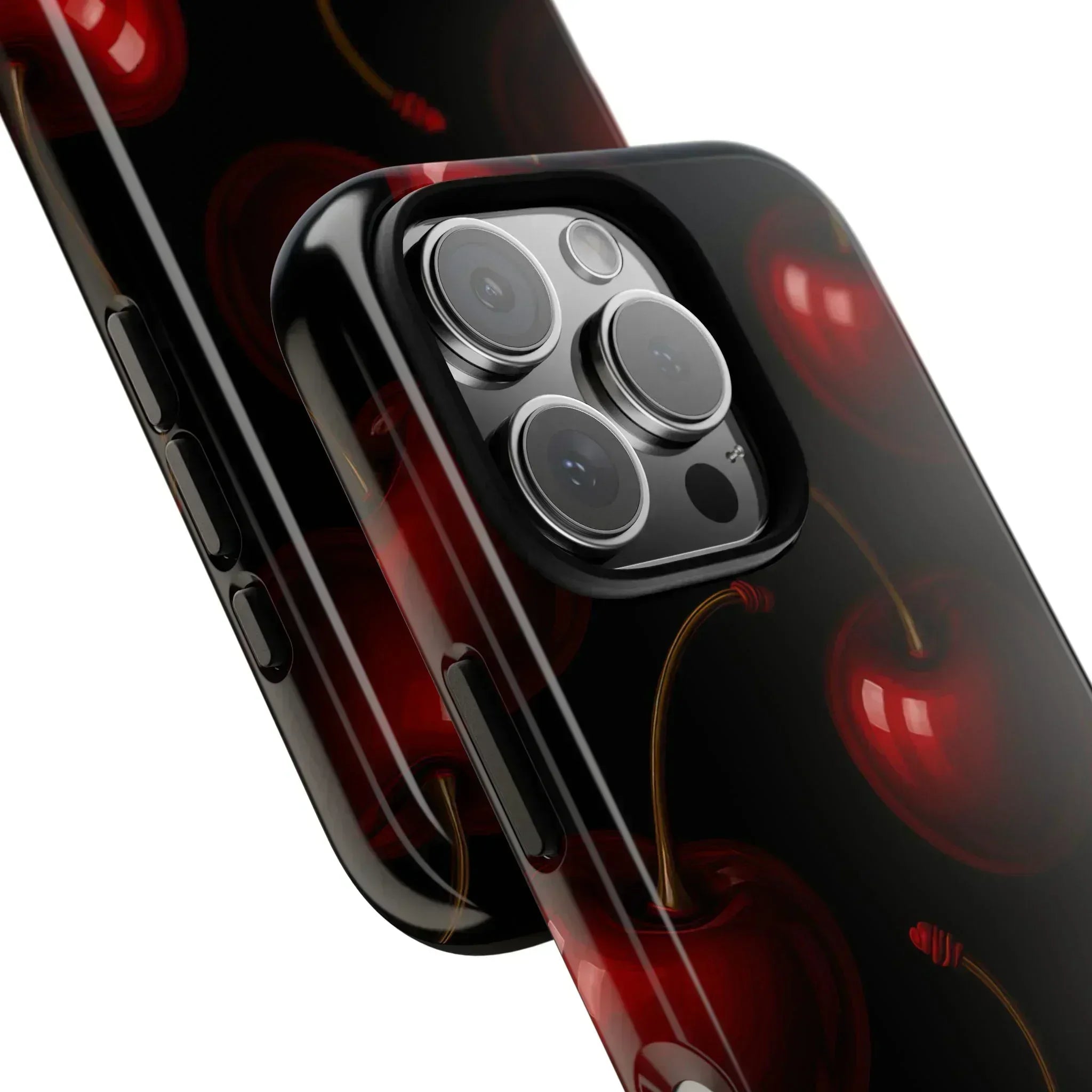 Cherry Phone Case for iPhone X-16 and Galaxy S20-S25 - KARARMDESIGN