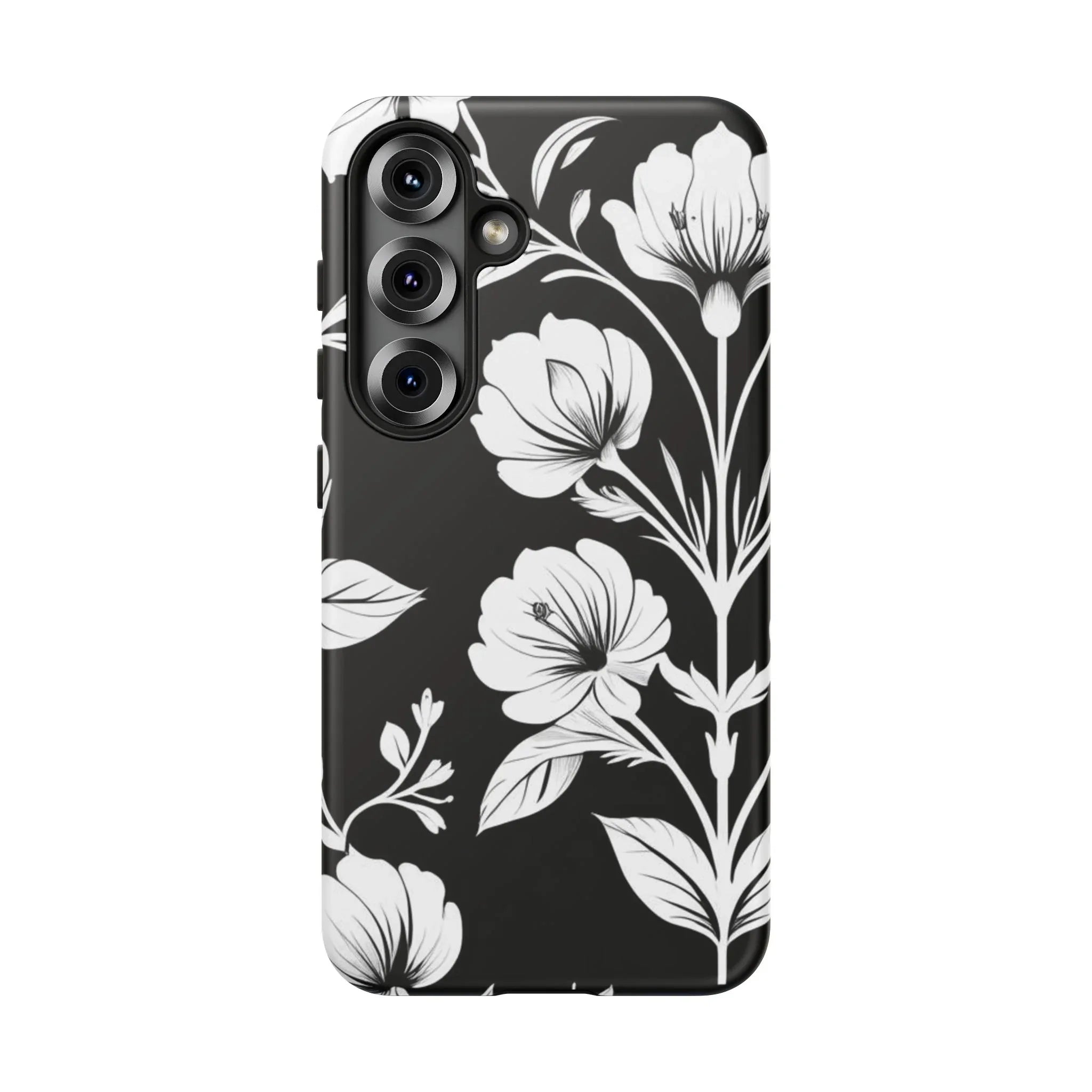 Elegant Floral Phone Case for Galaxy S20-S25 - KARARMDESIGN