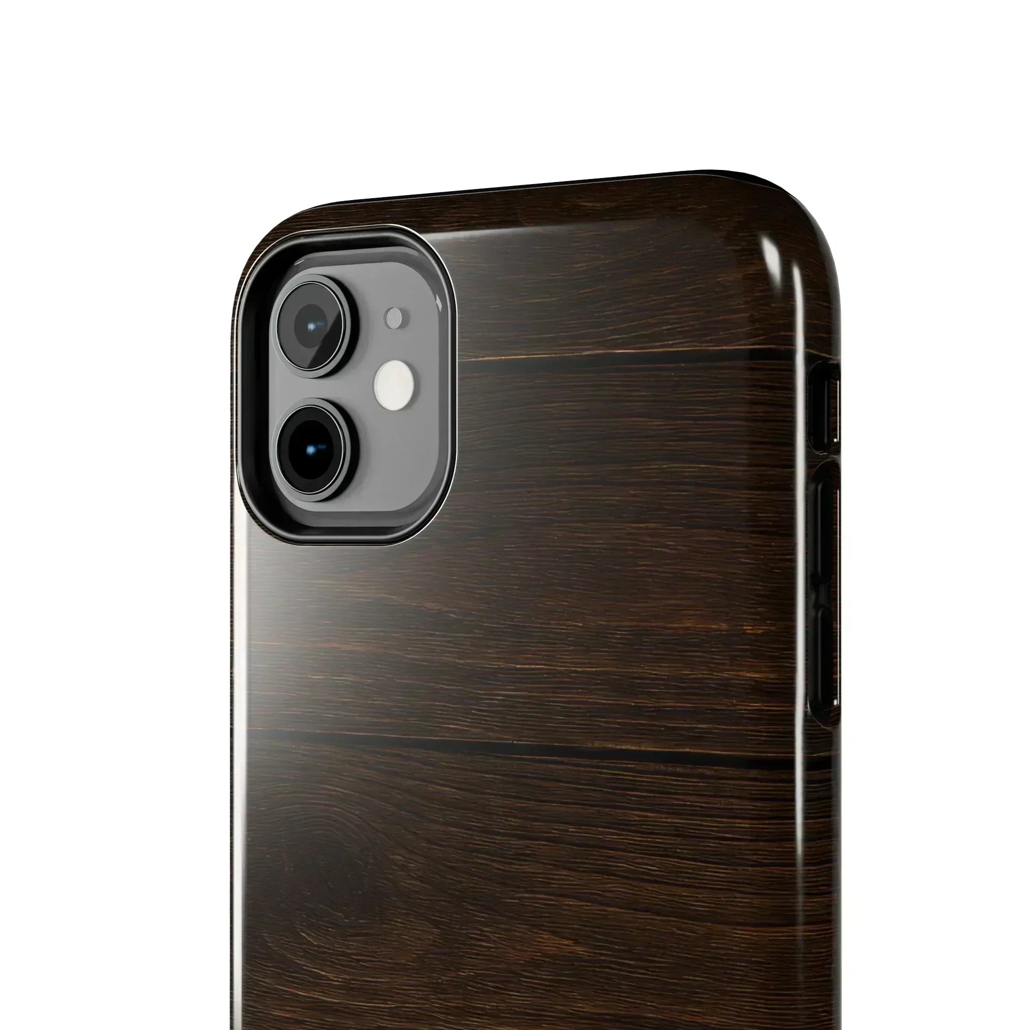 Dark Wood Grain Phone Case for iPhone and Galaxy - KARARMDESIGN