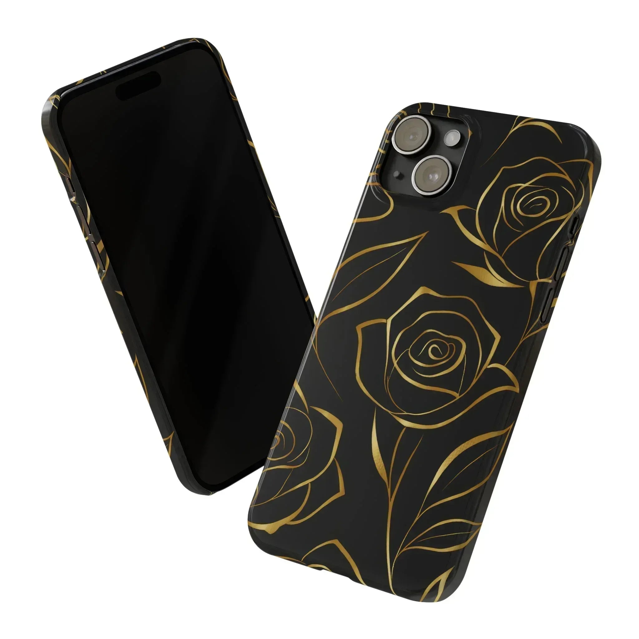 Golden Roses Phone Case for iPhone 15-17 - KARARMDESIGN
