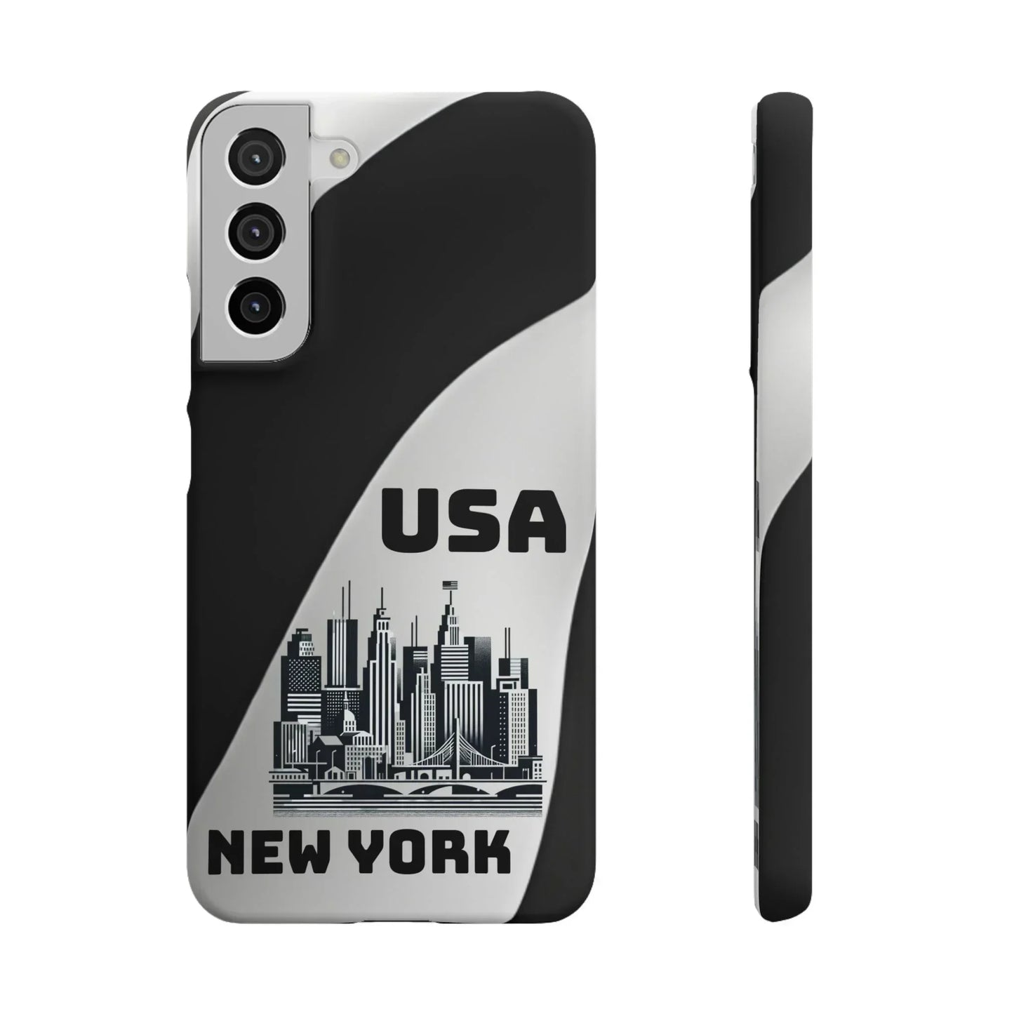 Monochrome New York City Skyline Phone Case for iPhone, Galaxy & Pixel - KarArmDesign