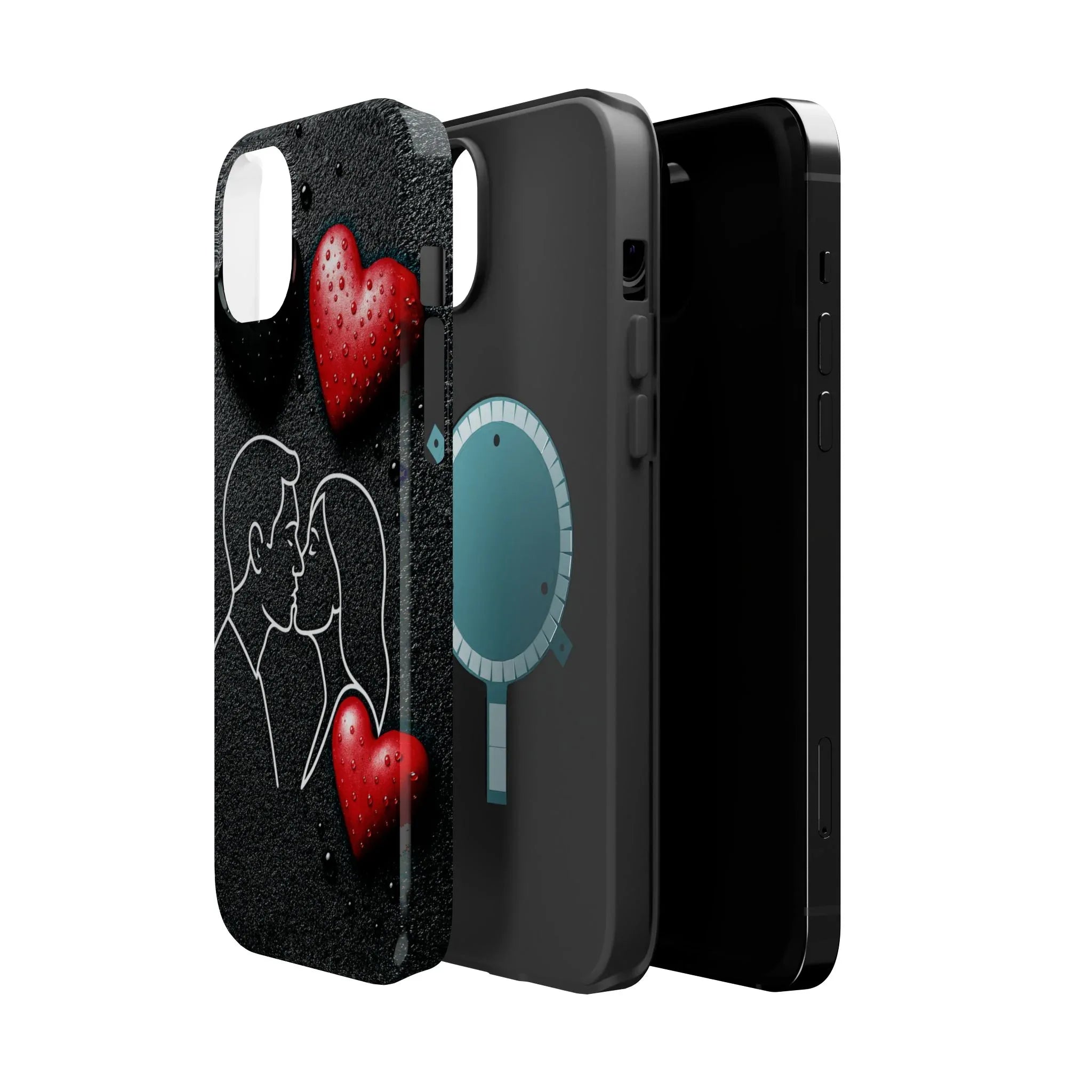 Midnight Kiss Phone Case for iPhone 13-17 - KARARMDESIGN