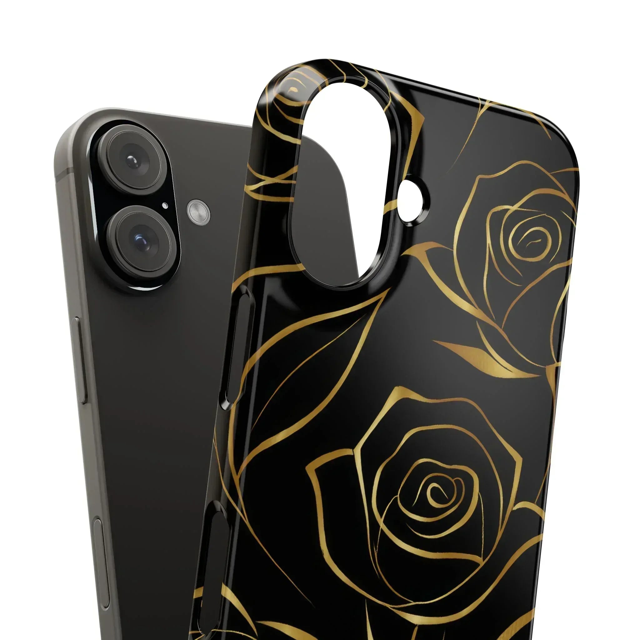Golden Roses Phone Case for iPhone 15-17 - KARARMDESIGN