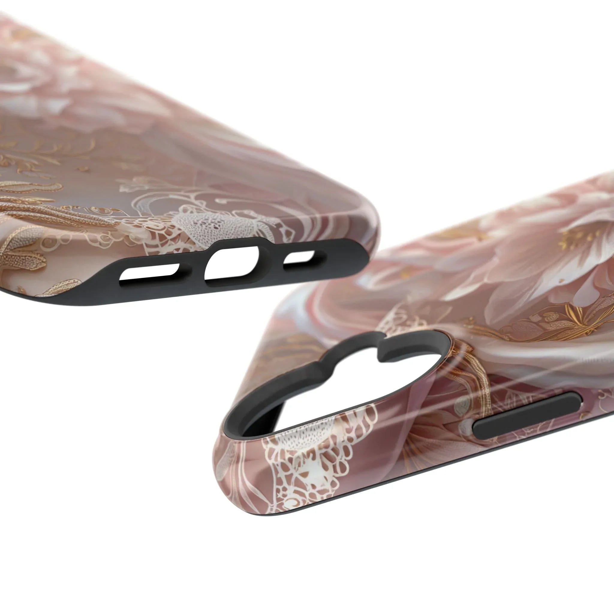 Elegant Floral Phone Case for iPhone 11-17 and Samsung Galaxy S21-S22 - KARARMDESIGN