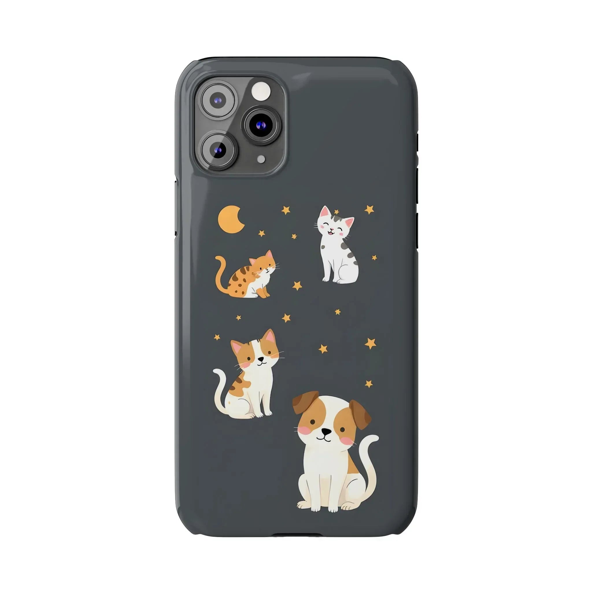 Cute Cat and Dog Phone Case for iPhone 11-17 - KARARMDESIGN