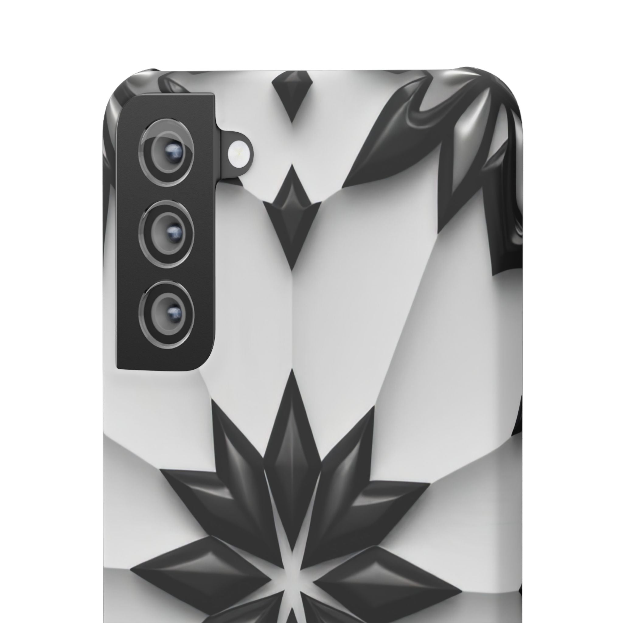 Black & White Geometric Snap Case for iPhone & Samsung Galaxy