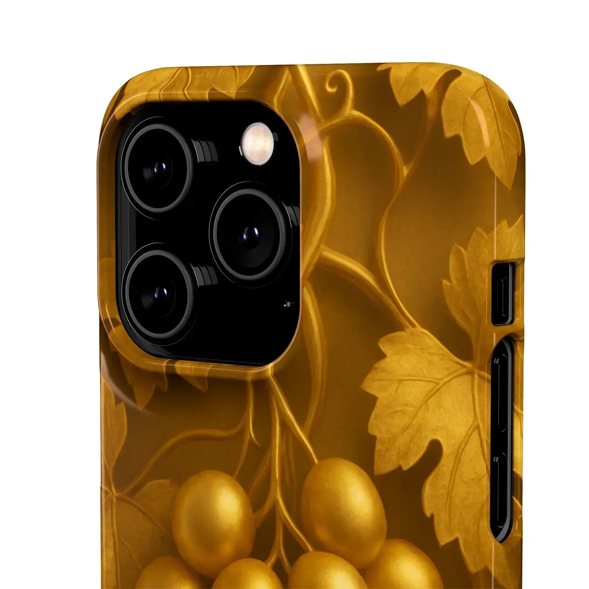 Golden Grapes Phone Case for iPhone 8–16 - KARARMDESIGN
