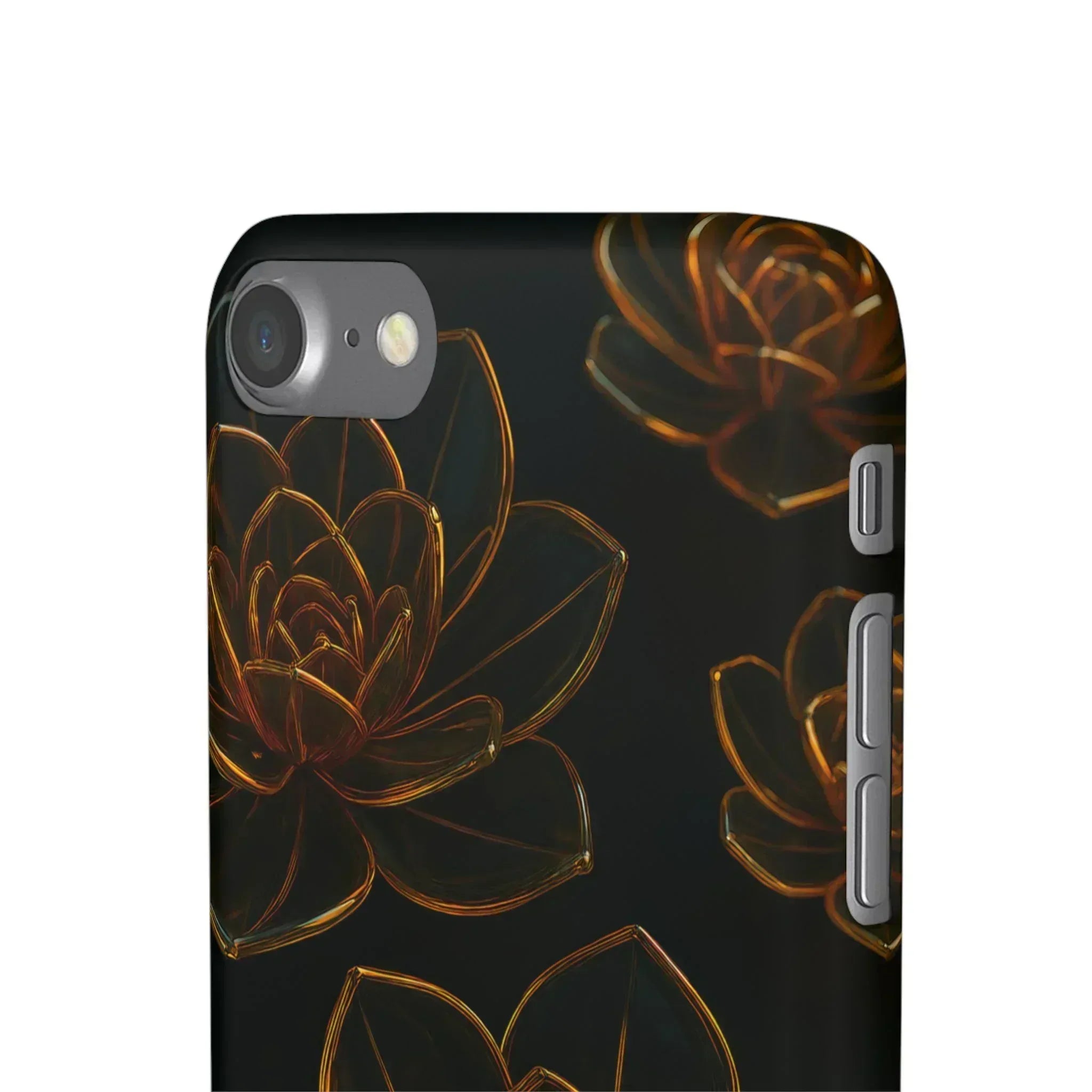 Glass Flower Phone Case for iPhone 8-16 and Galaxy S20-S24 - KARARMDESIGN