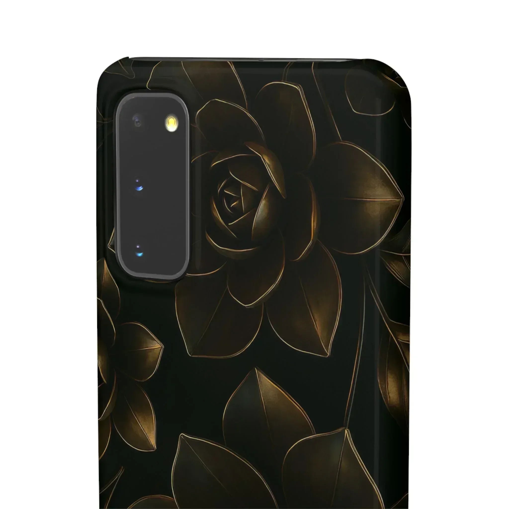 Metal Flower Phone Case for iPhone 8-16 and Galaxy S20-S24 - KARARMDESIGN