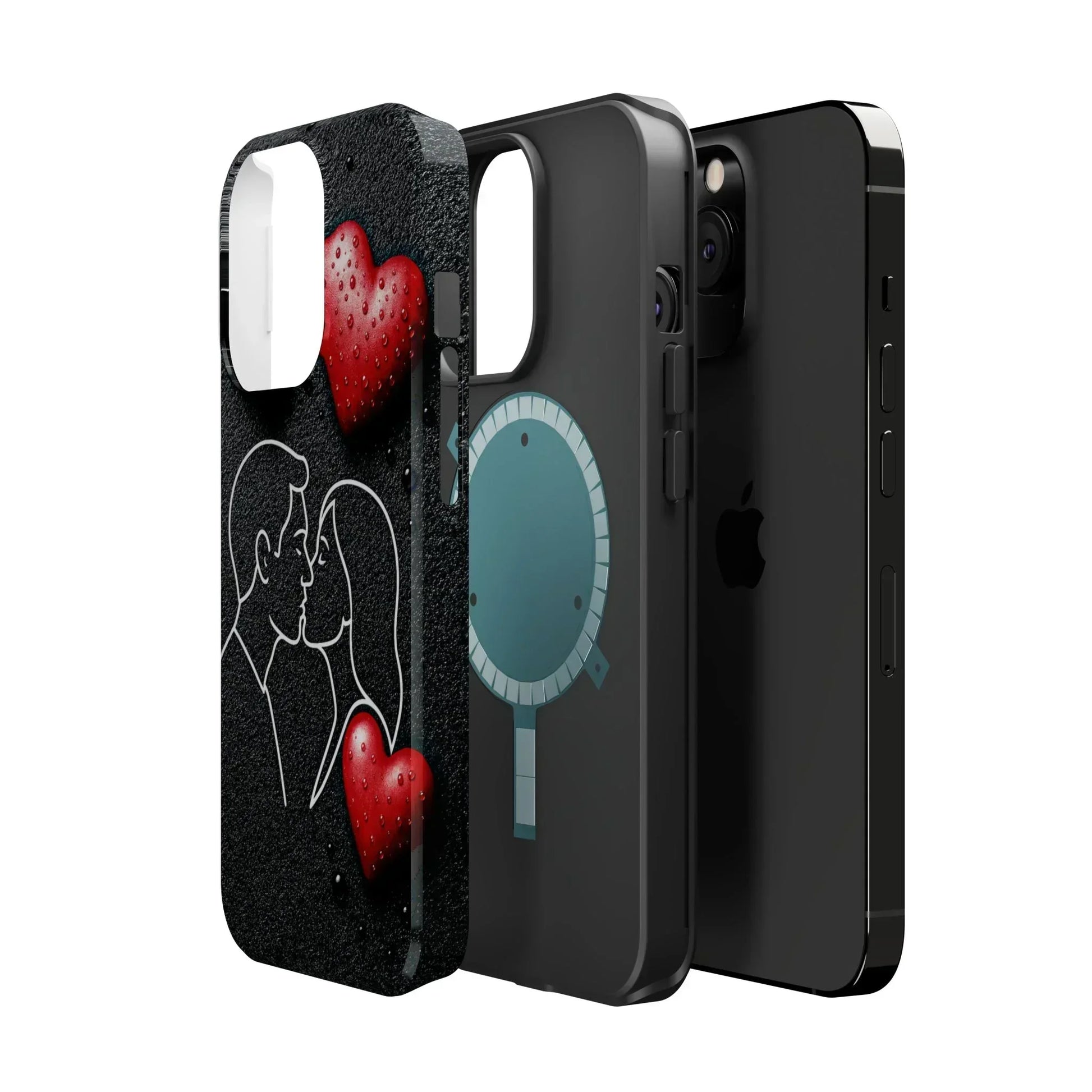 Midnight Kiss Phone Case for iPhone 13-16 Models - KarArmDesign