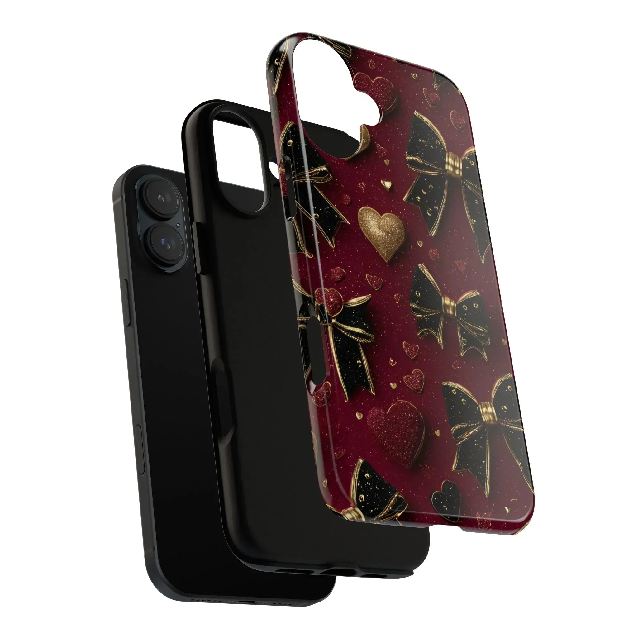Velvet Valentine Charm Phone Case for iPhone 11-17 and Galaxy S10-S25 - KARARMDESIGN