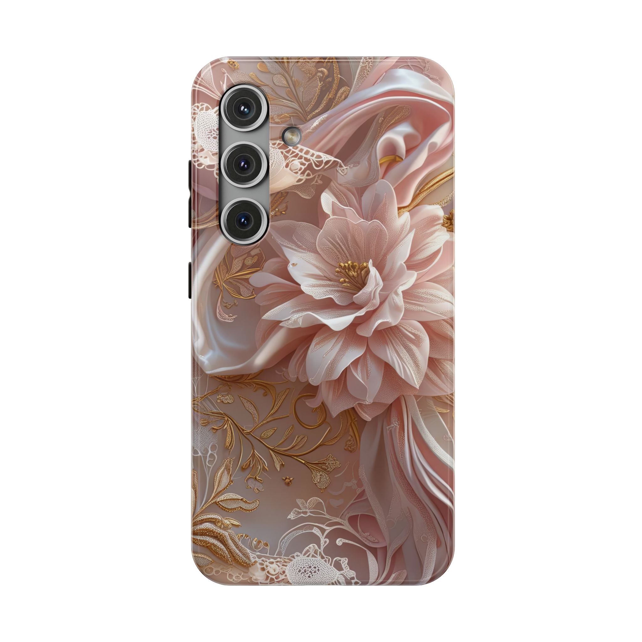 Elegant Floral Phone Case for iPhone 11–17, 16e & Galaxy S22–S26
