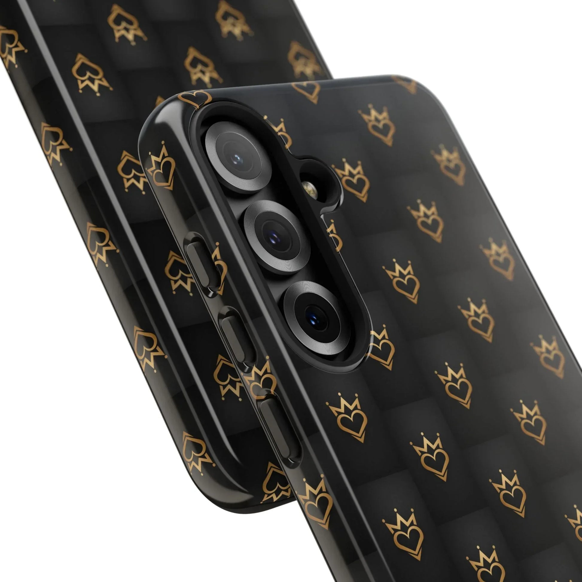Crowned Heart Doodle Phone Case for iPhone 11-17 & Galaxy S10-S25 - KARARMDESIGN