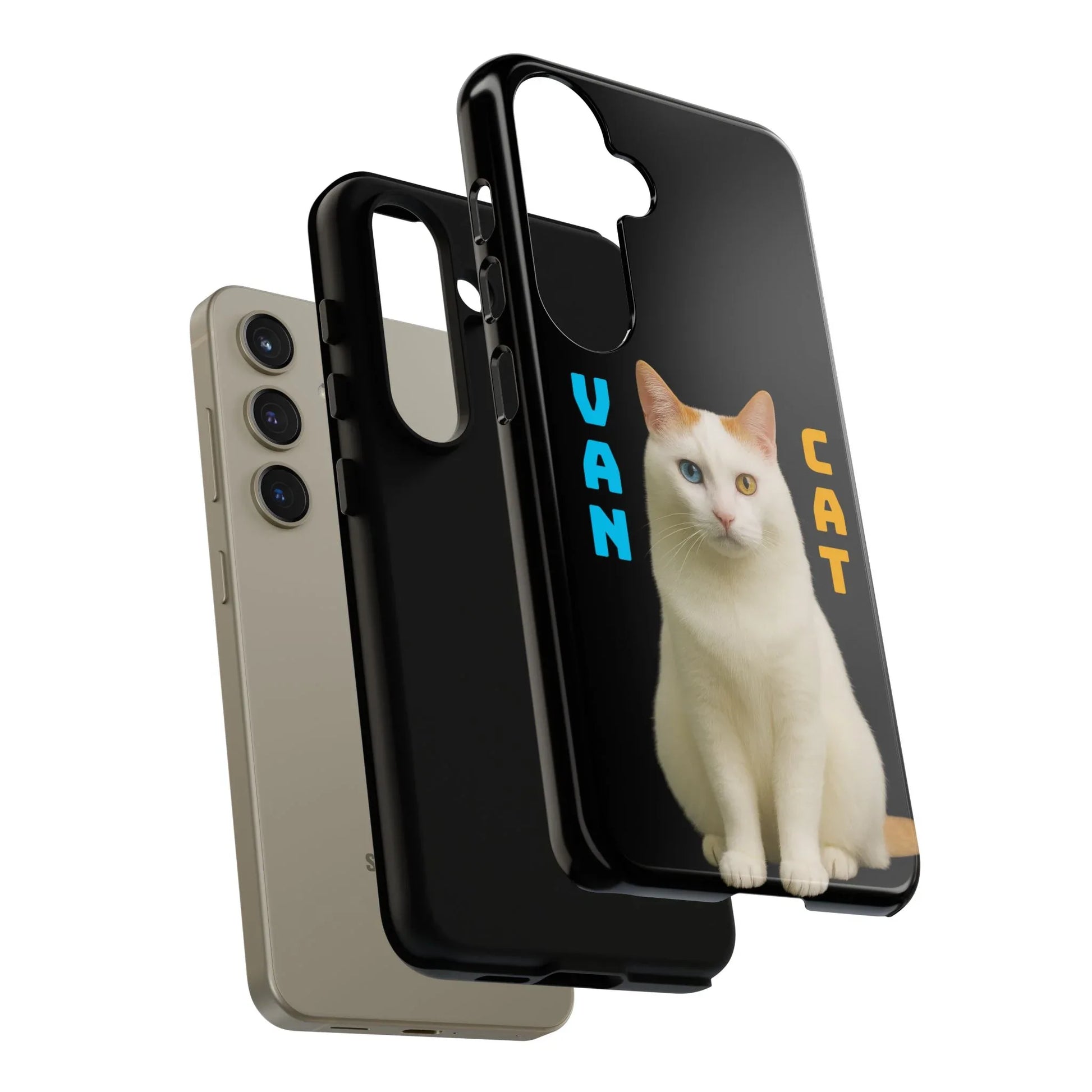 VAN CAT Phone Case for iPhone 8-17 and Galaxy S20-S25 - KARARMDESIGN