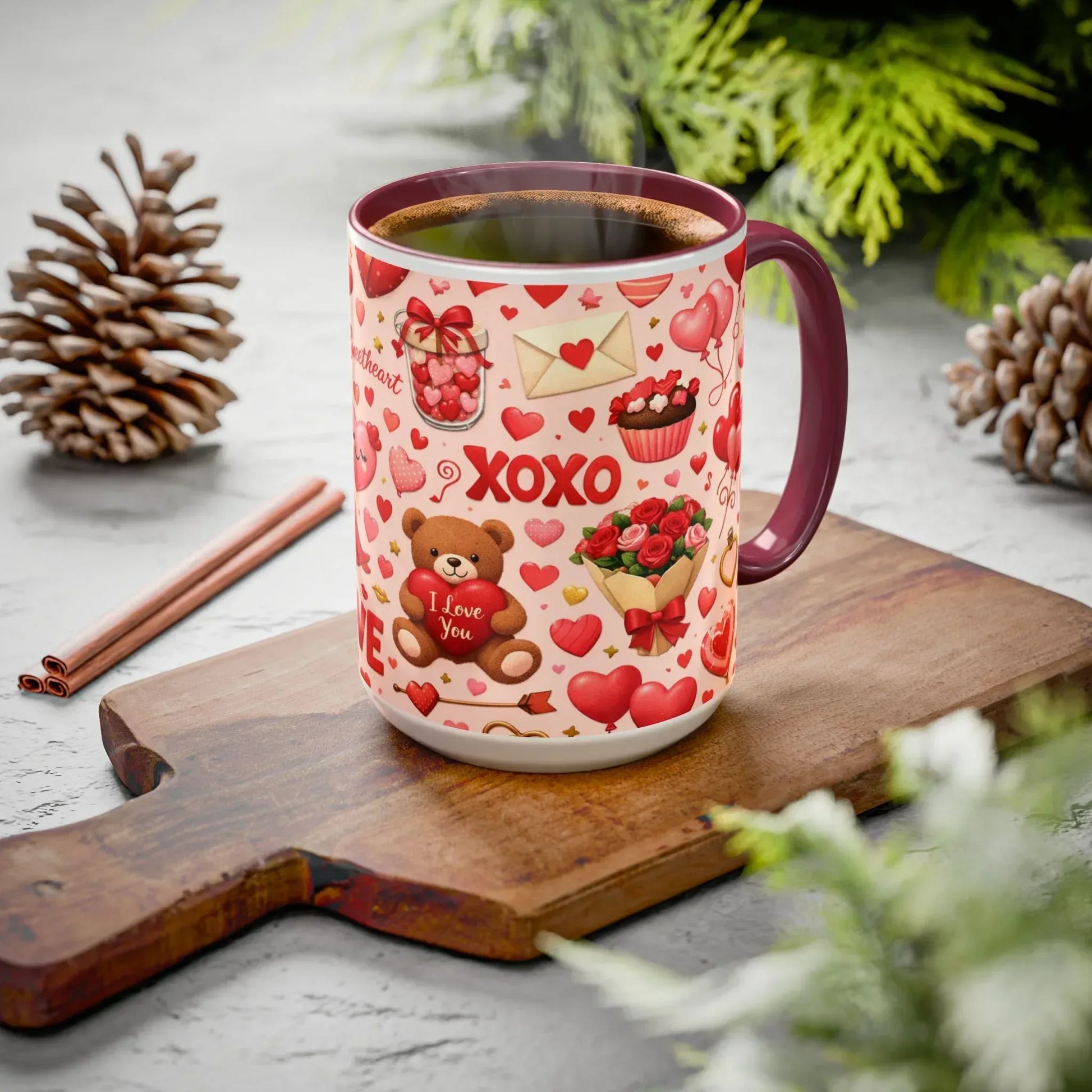 Sweetheart Love Mug - Colorful Mugs (11oz, 15oz) - KARARMDESIGN