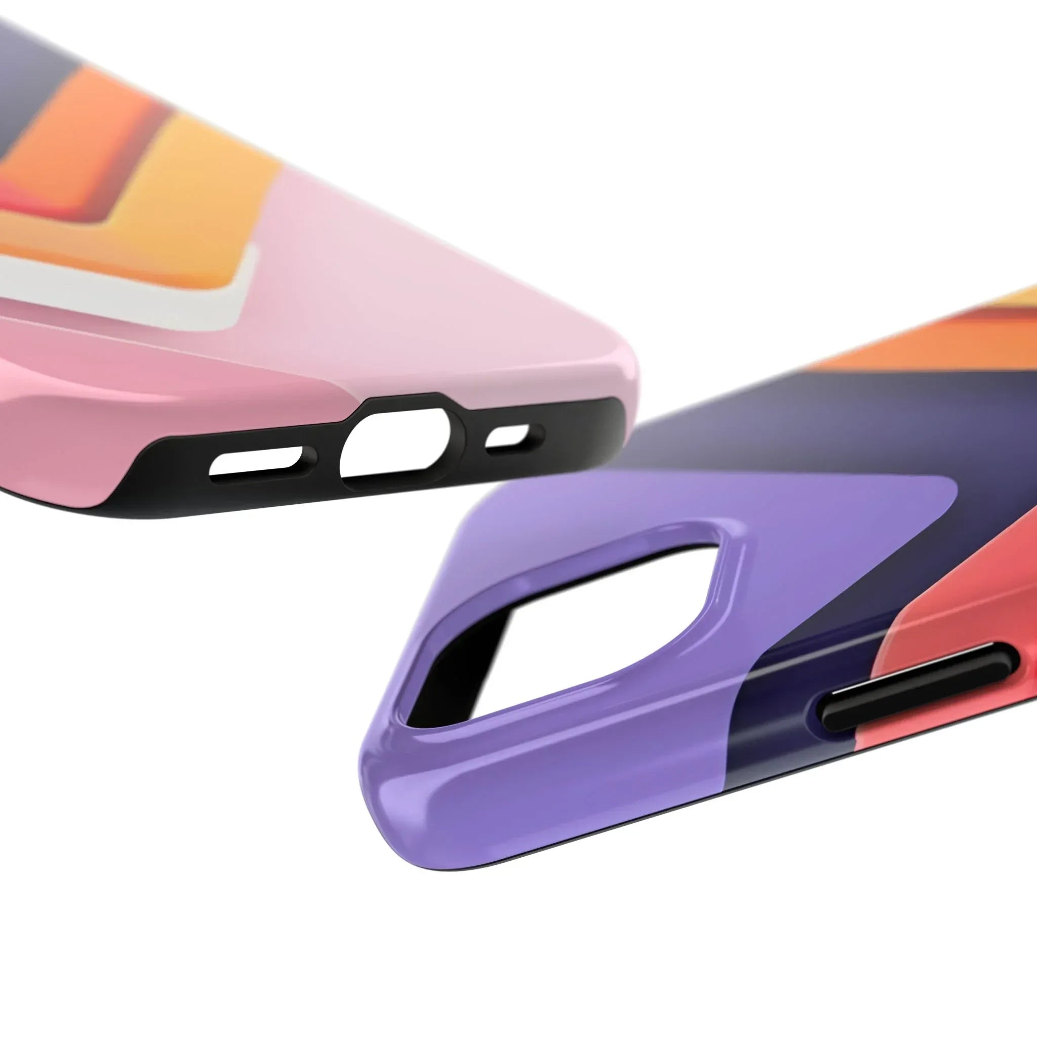 Vibrant Geometric Chevron Phone Case for iPhone and Galaxy - KARARMDESIGN