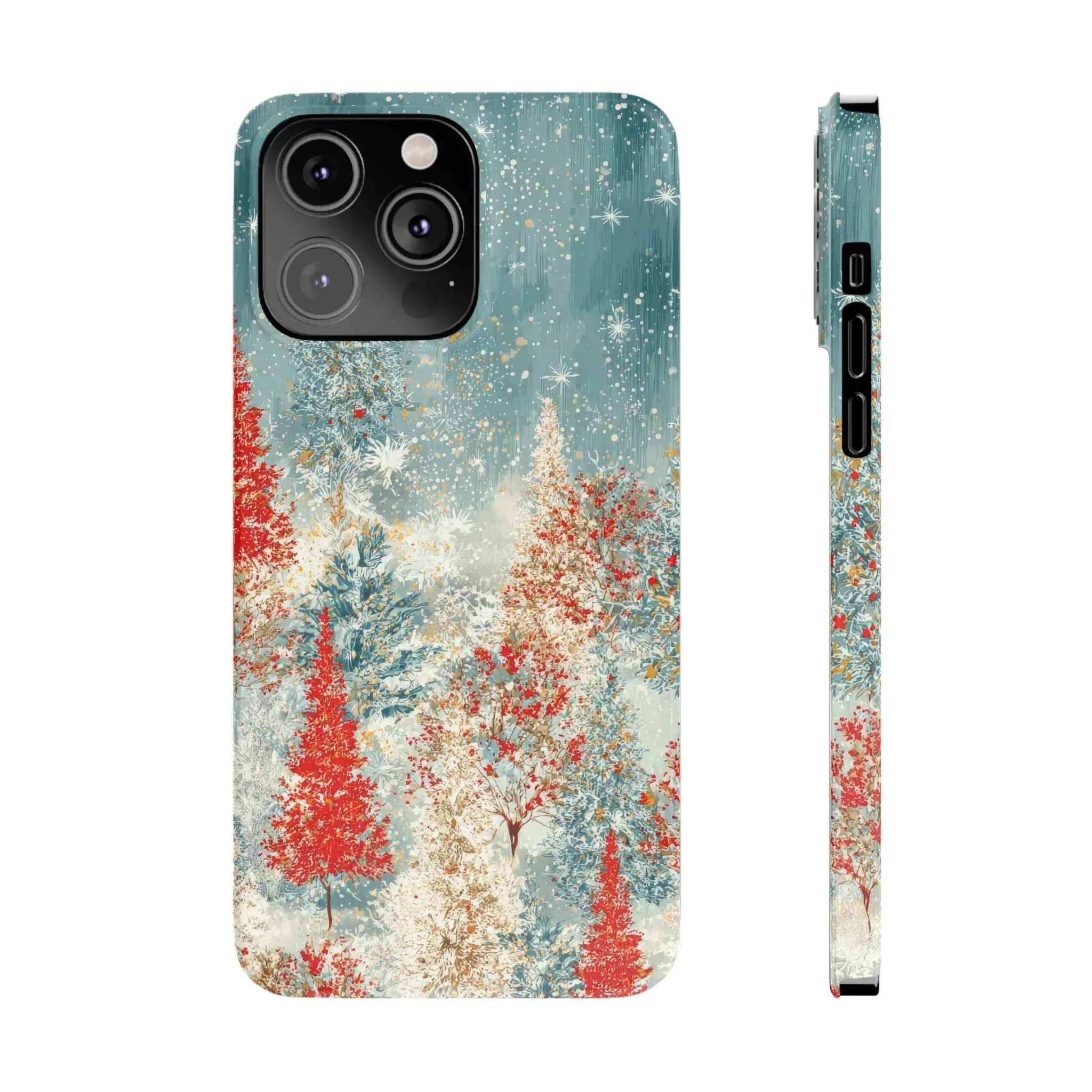 Snowy Forest Phone Case for iPhone 11-17 - KARARMDESIGN