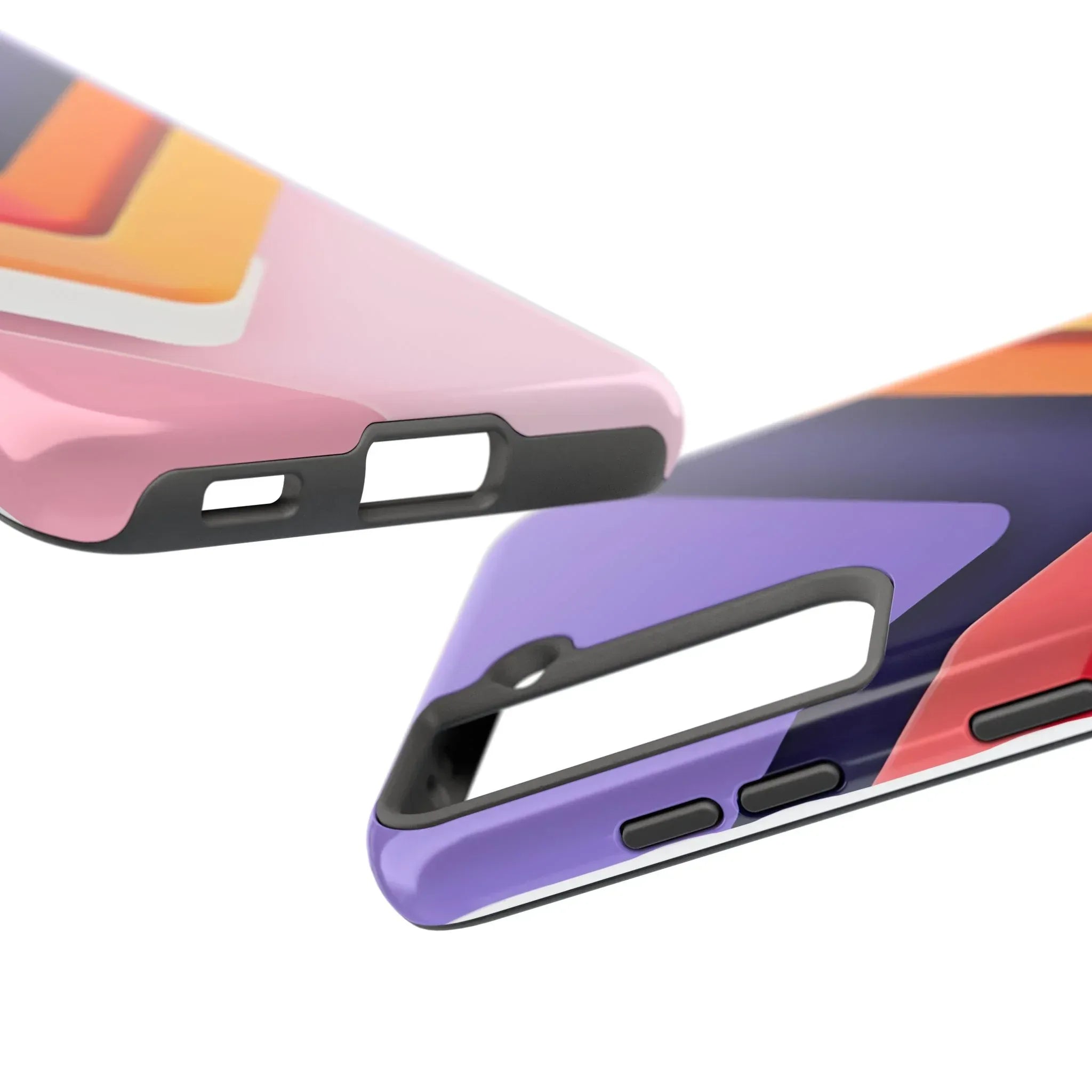 Vibrant Geometric Chevron Phone Case for iPhone and Galaxy - KARARMDESIGN