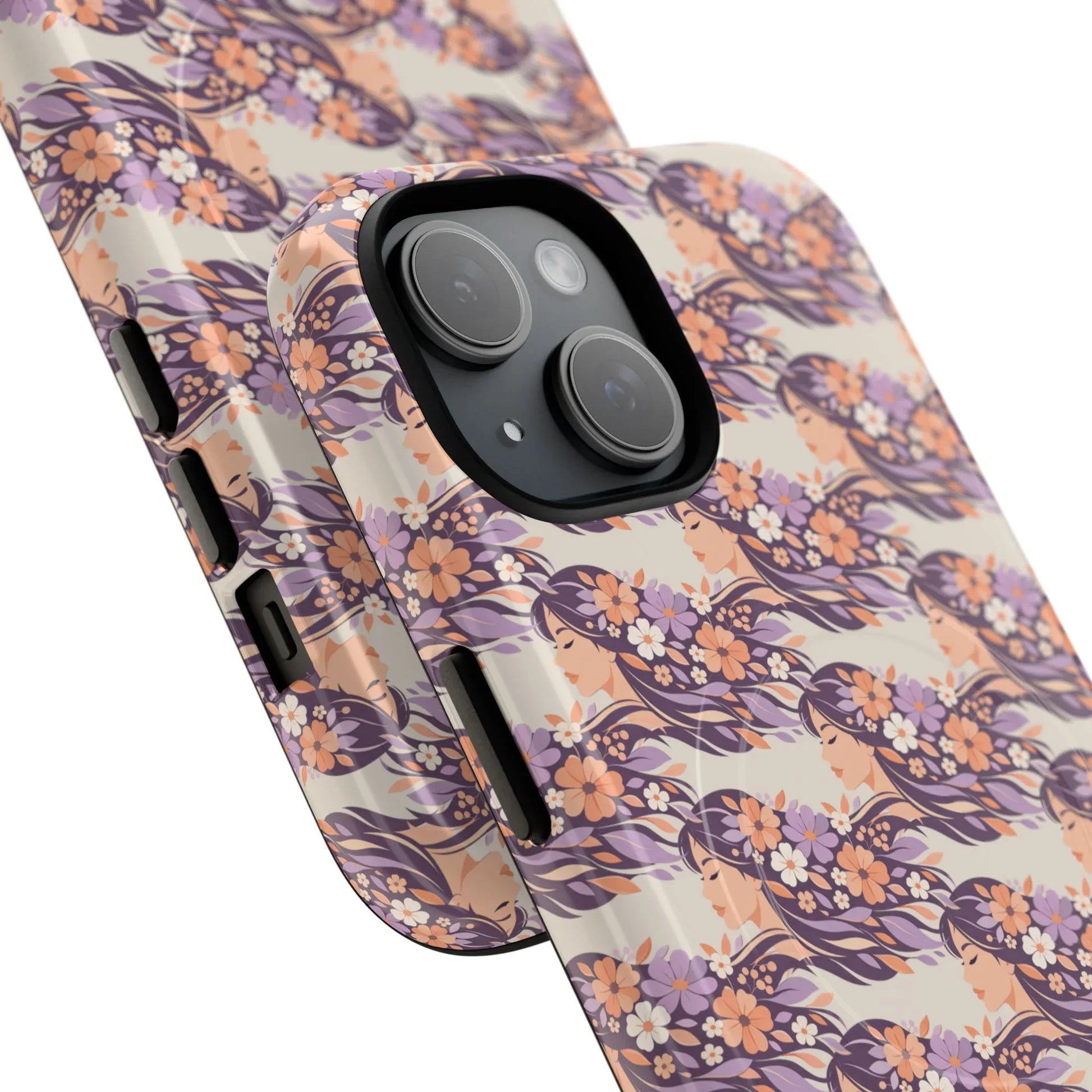 Floral Goddess Phone Case for iPhone 13-17 - KARARMDESIGN