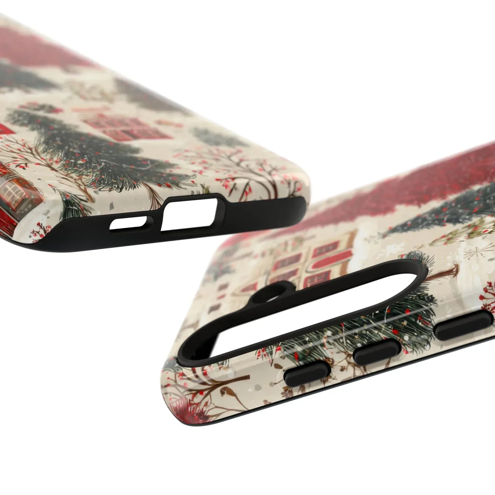 Cozy Winter Village Phone Case for iPhone 11-17 and Galaxy S10-S25 - KARARMDESIGN