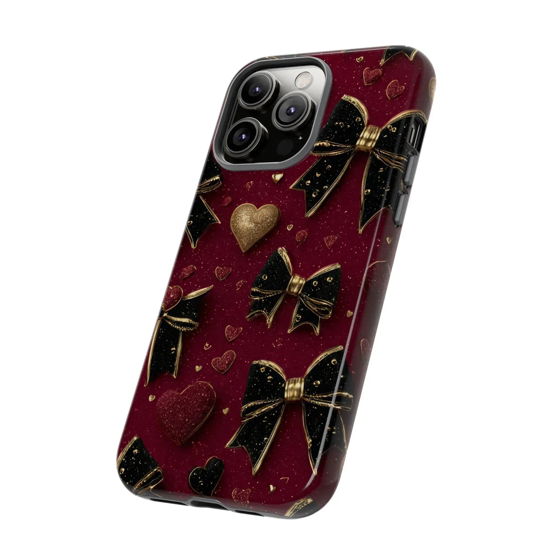 Velvet Valentine Charm Phone Case for iPhone 11-17 and Galaxy S10-S25 - KARARMDESIGN