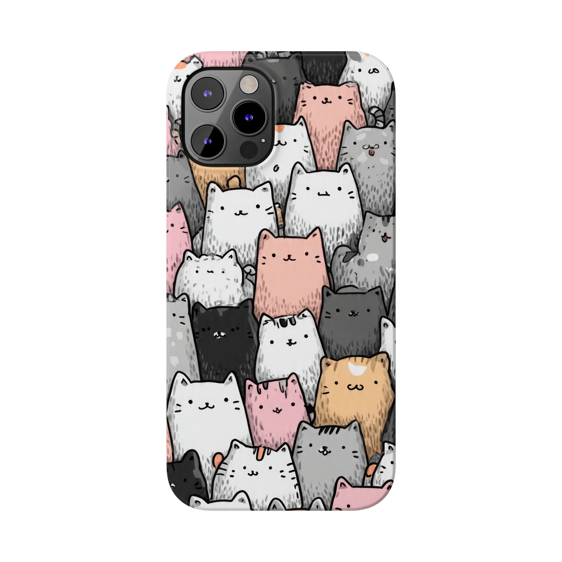 Cat Carnival Phone Case for iPhone 11-17 Models - KARARMDESIGN