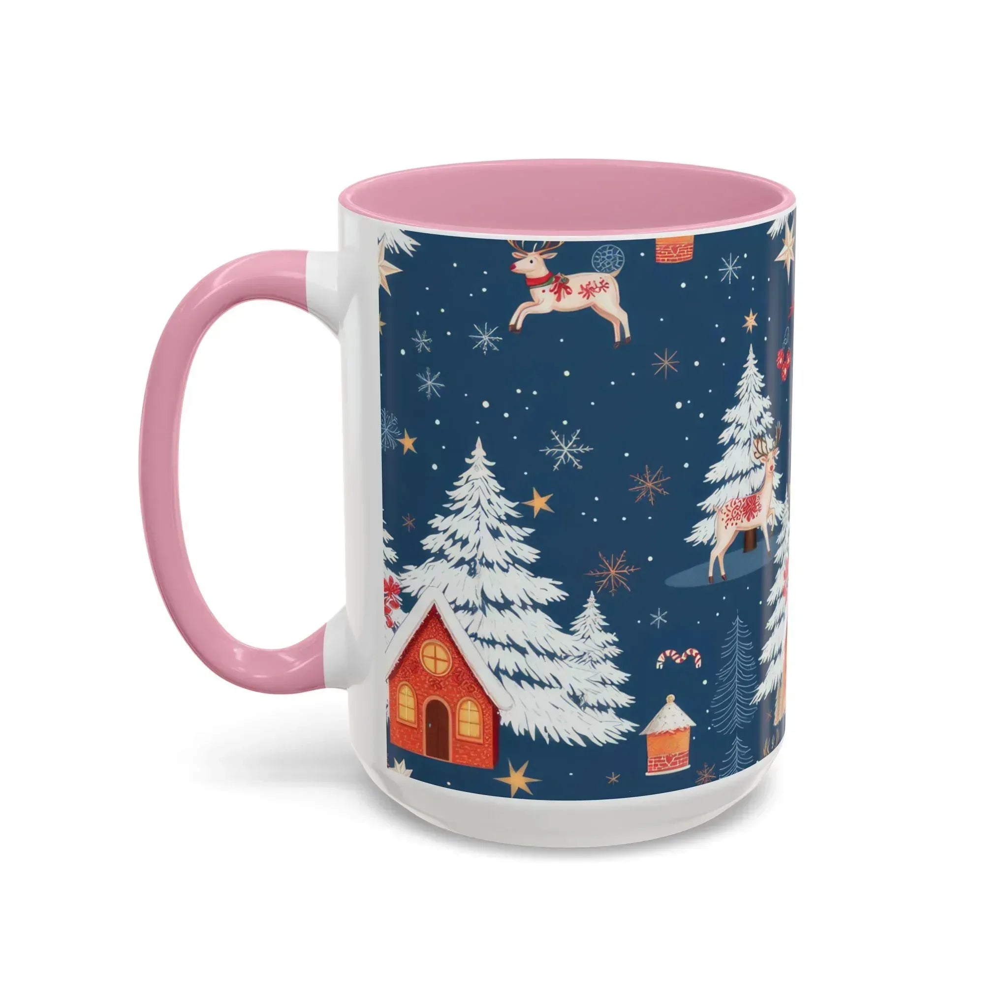 Dark Blue Christmas Mug - Colorful Mugs (11oz, 15oz) - KARARMDESIGN