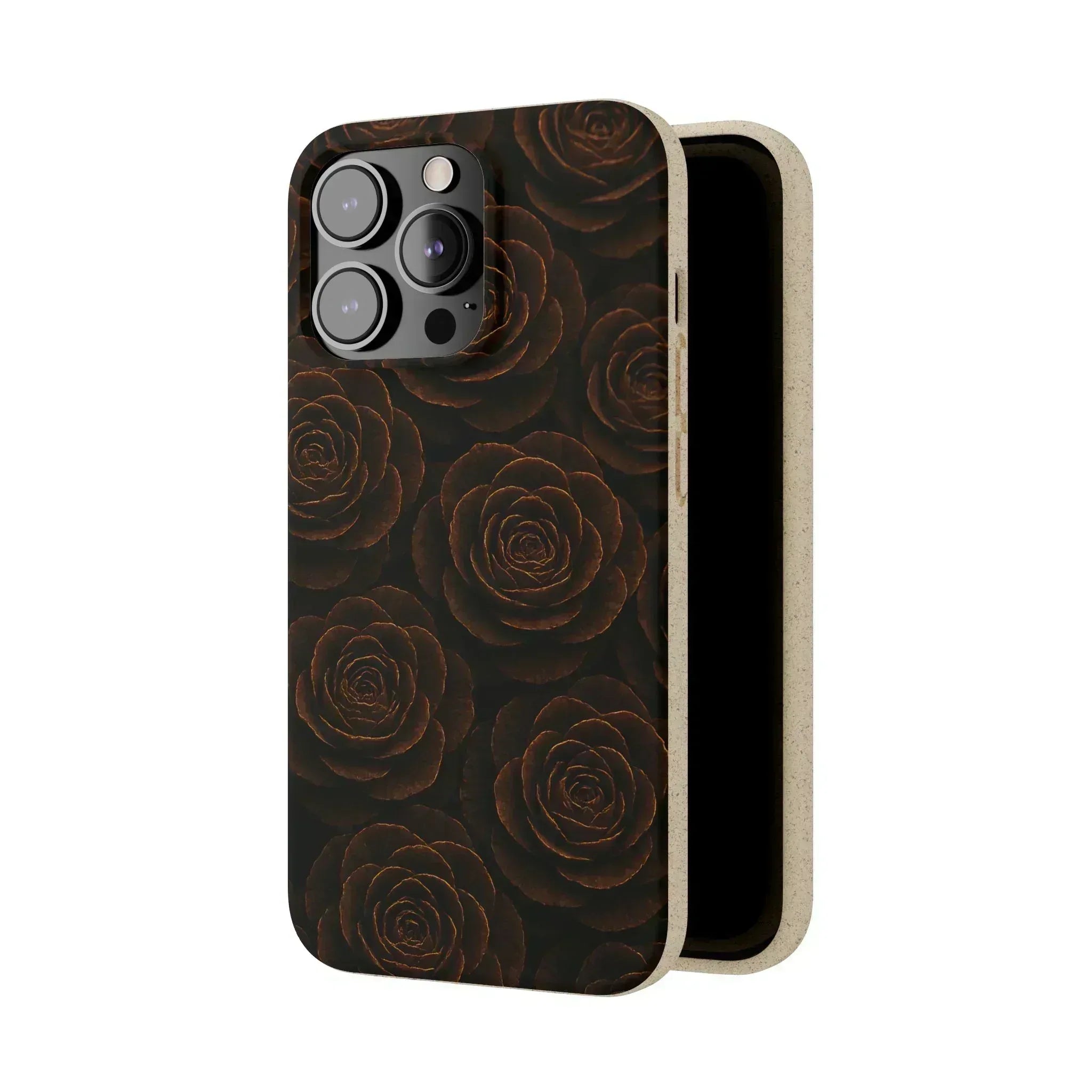 Wooden Roses Phone Case for iPhone 11-16 and Samsung Galaxy S20-S22 - KARARMDESIGN