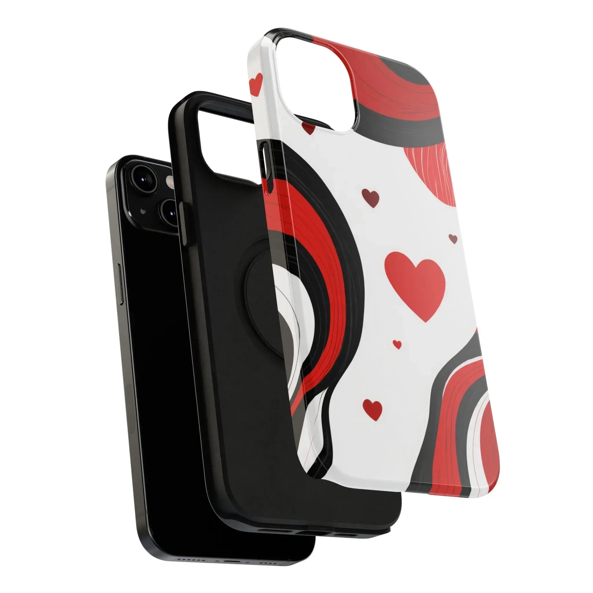 Red Romance Phone Case for iPhone 11-17 and Galaxy S21-S22 - KARARMDESIGN