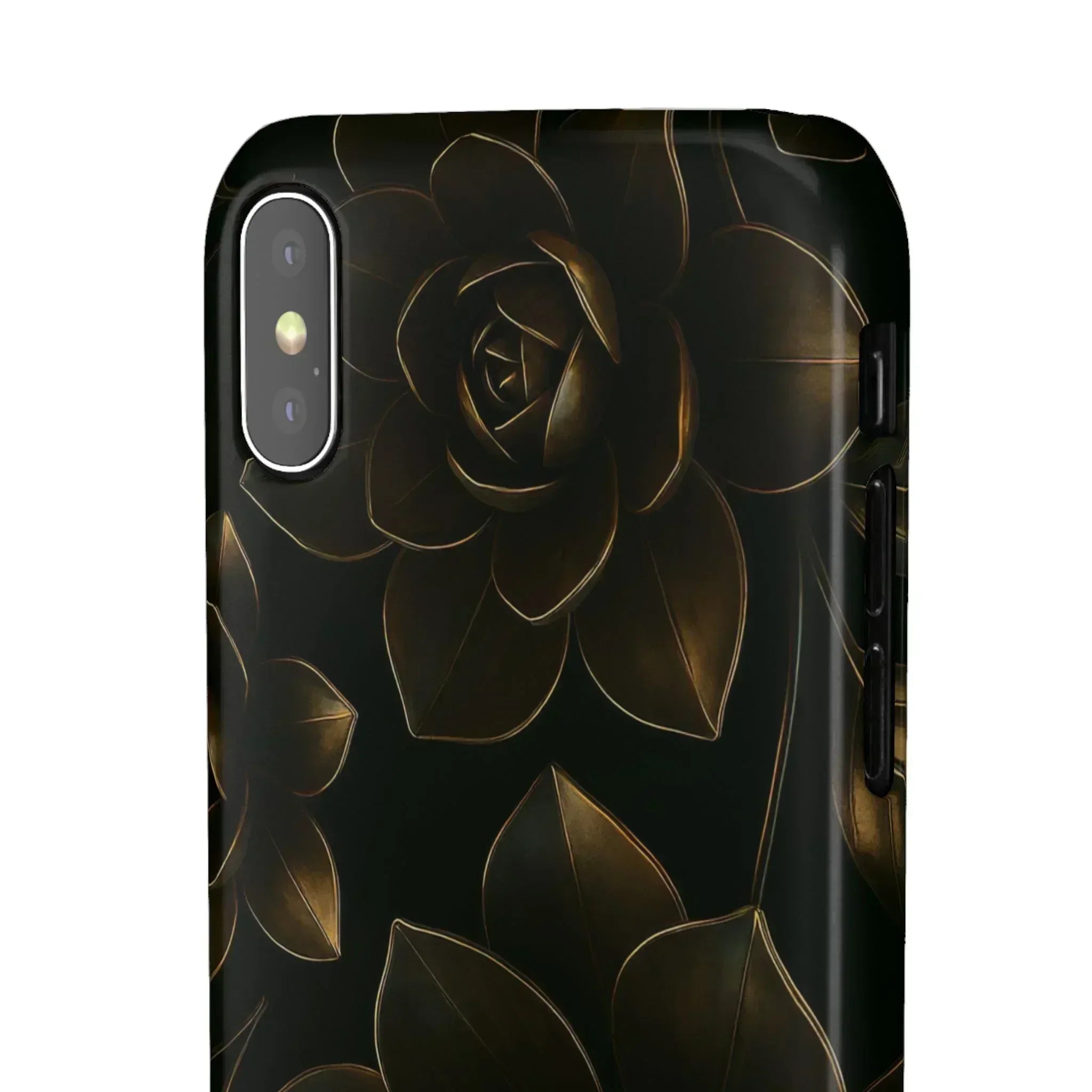 Metal Flower Phone Case for iPhone 8-16 and Galaxy S20-S24 - KARARMDESIGN