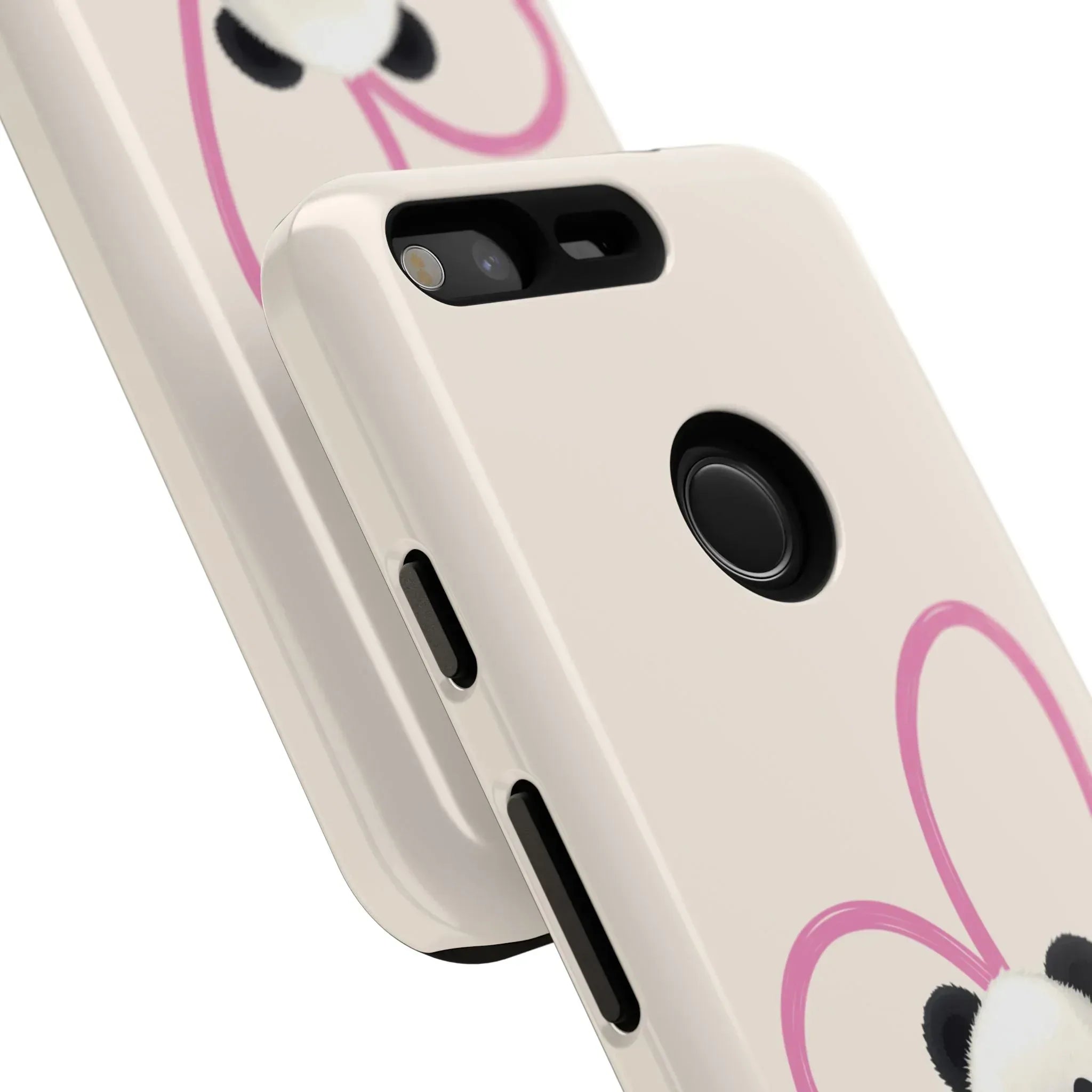 Cute Panda Heart Love Phone Case for Google Pixel up to 9 - KARARMDESIGN