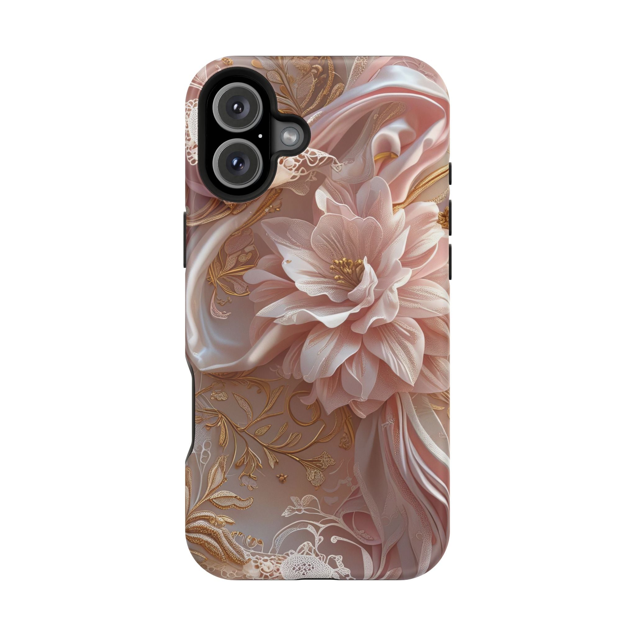 Elegant Floral Phone Case for iPhone 11–17, 16e & Galaxy S22–S26