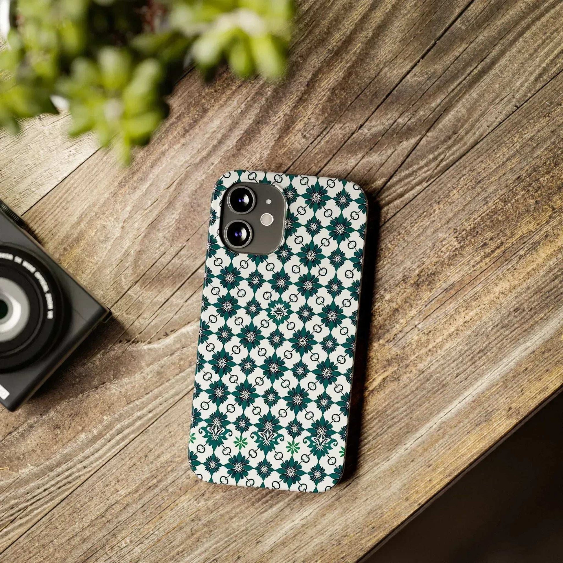 Elegant Geometric Pattern Phone Case for iPhone 11-17 - KARARMDESIGN