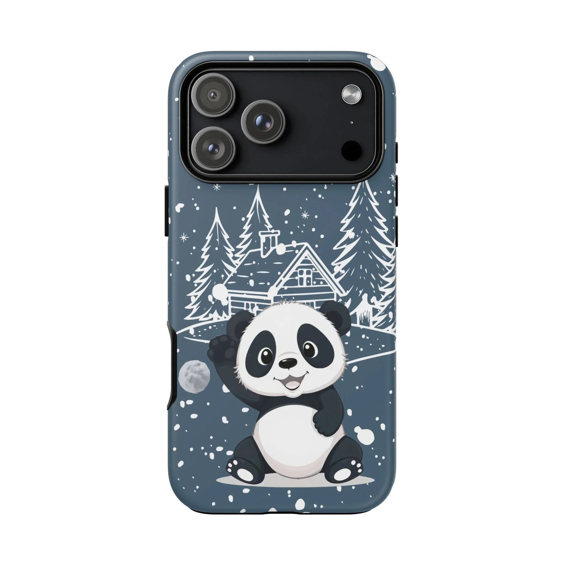 Cute Panda in a Winter Wonderland Phone Case for iPhone 8-17 - KARARMDESIGN
