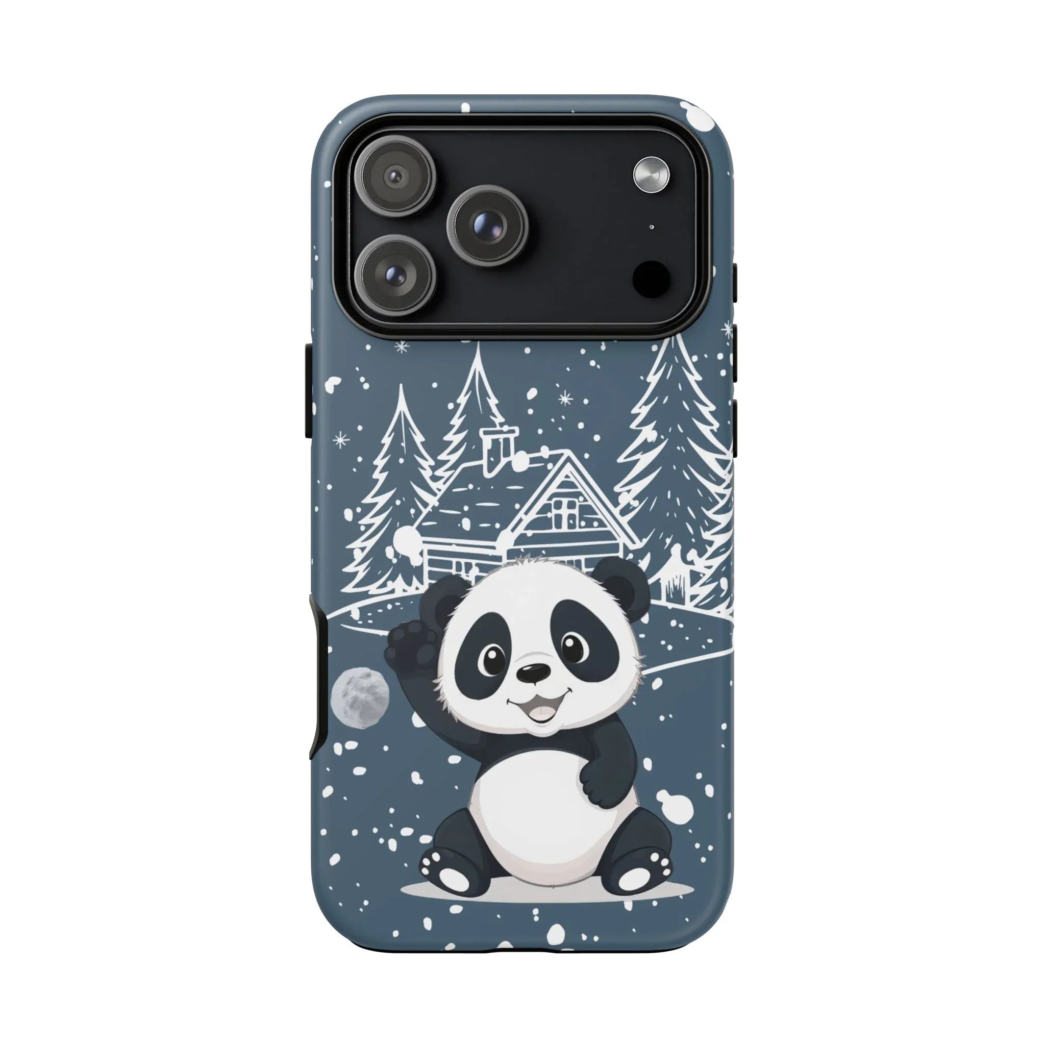Cute Panda in a Winter Wonderland Phone Case for iPhone 8-17 - KARARMDESIGN