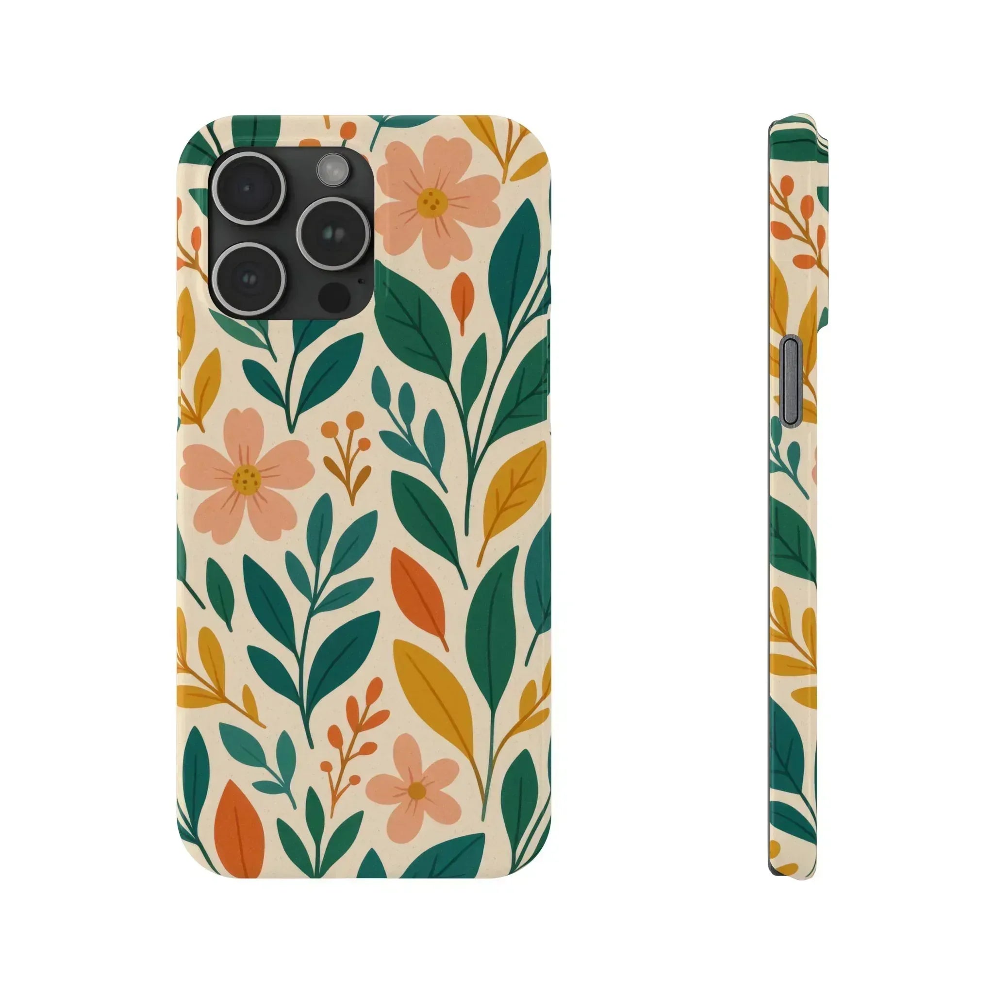 Floral Harmony Phone Case for iPhone 11-16 - KARARMDESIGN