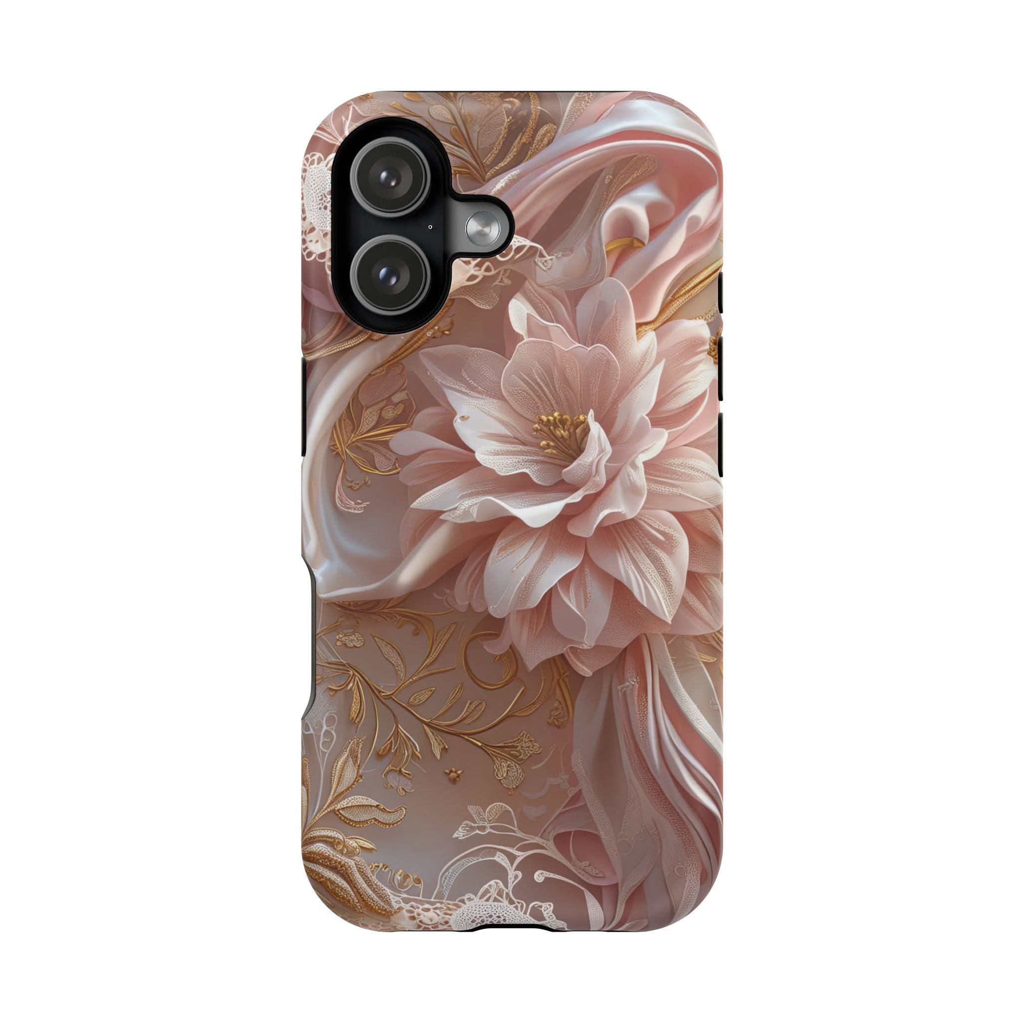 Elegant Floral Phone Case for iPhone 11–17, 16e & Galaxy S22–S26