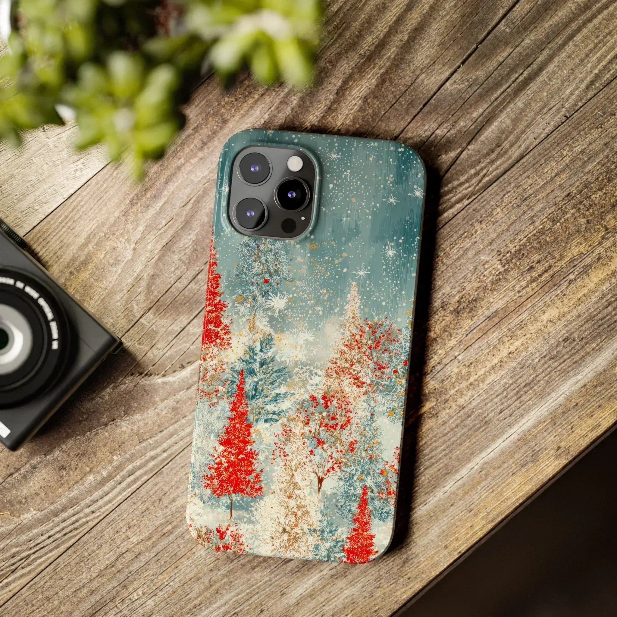 Snowy Forest Phone Case for iPhone 11-17 - KARARMDESIGN