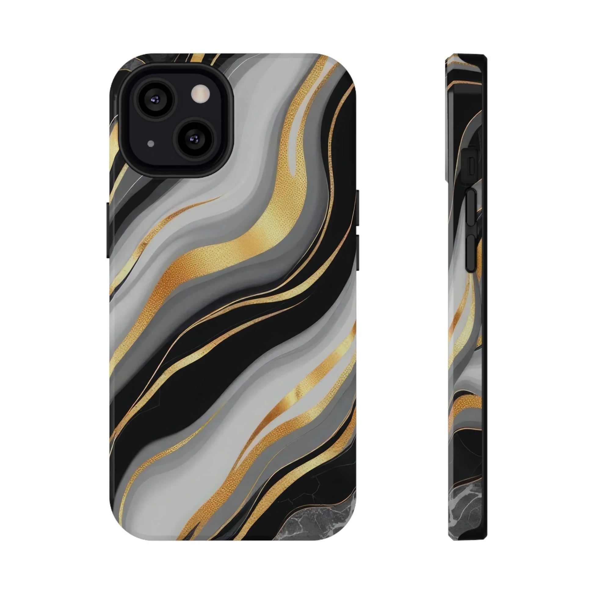 Modern Marble Flow Phone Case for iPhone 11-17 - KARARMDESIGN