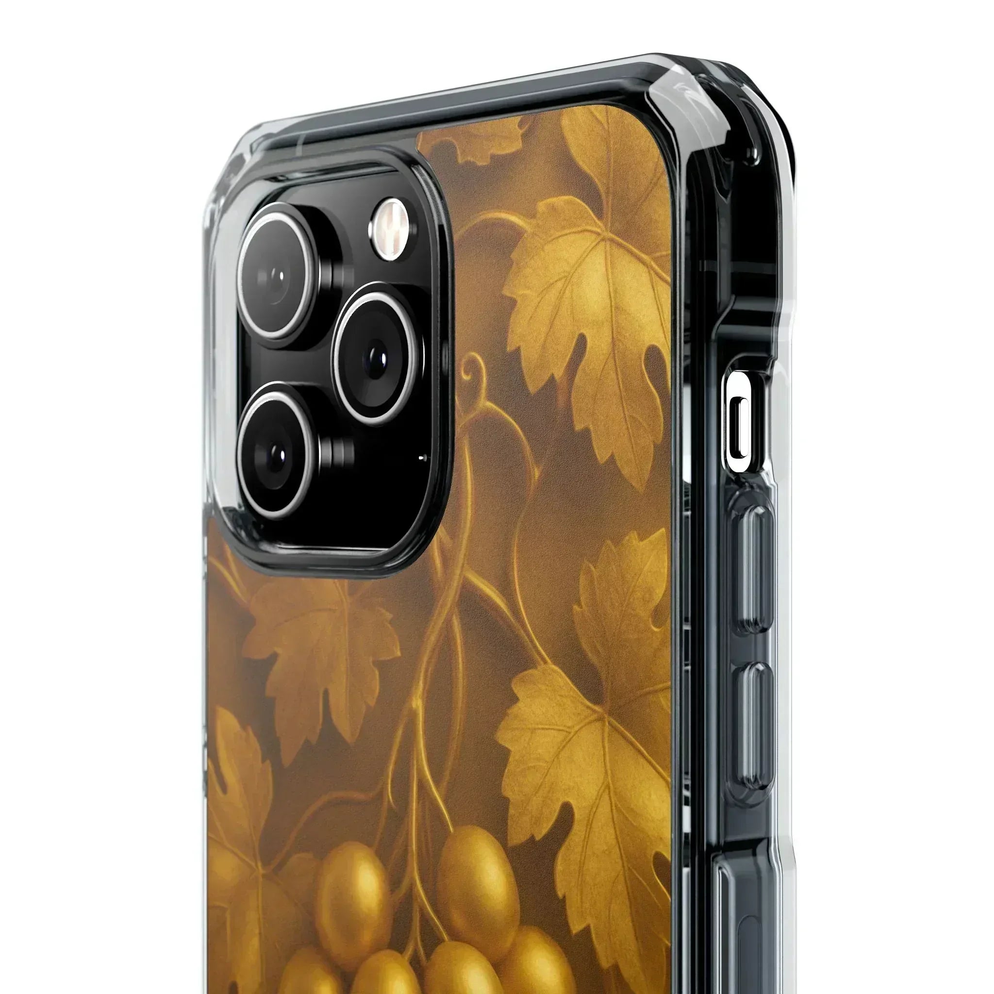 Golden Grapes Phone Case for iPhone 14–16 - KARARMDESIGN