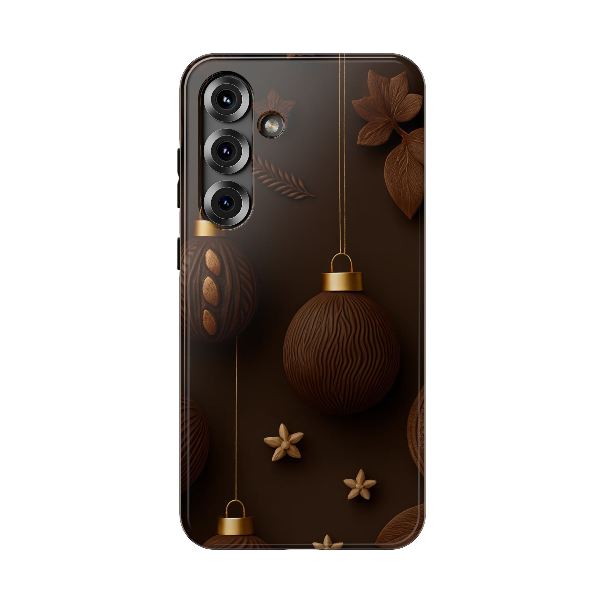 Chocolate Ornaments Phone Case for iPhone 11-17 and Galaxy S22-S26