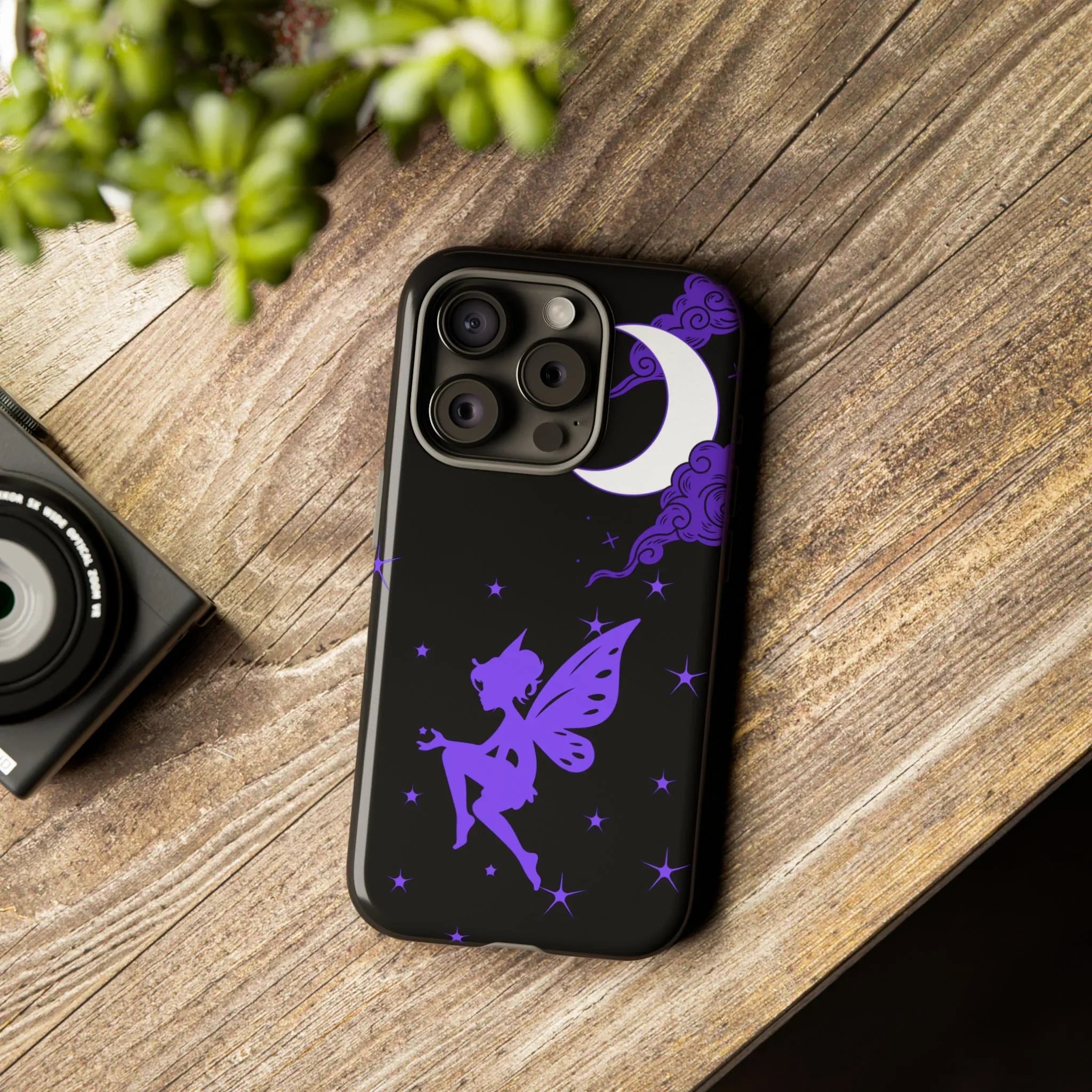 Moonlit Fairy Phone Case for iPhone 8-16 and Galaxy S10-S23 - KARARMDESIGN