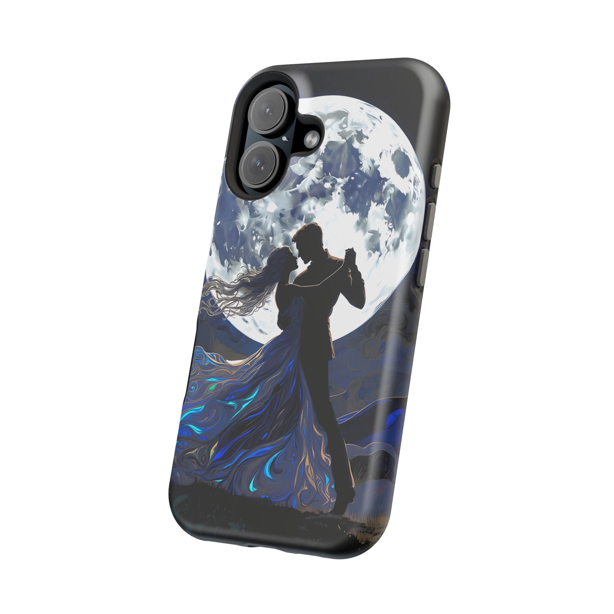 Romantic Moonlight Dance Magnetic Phone Case – iPhone 15–17 & Samsung Galaxy S26