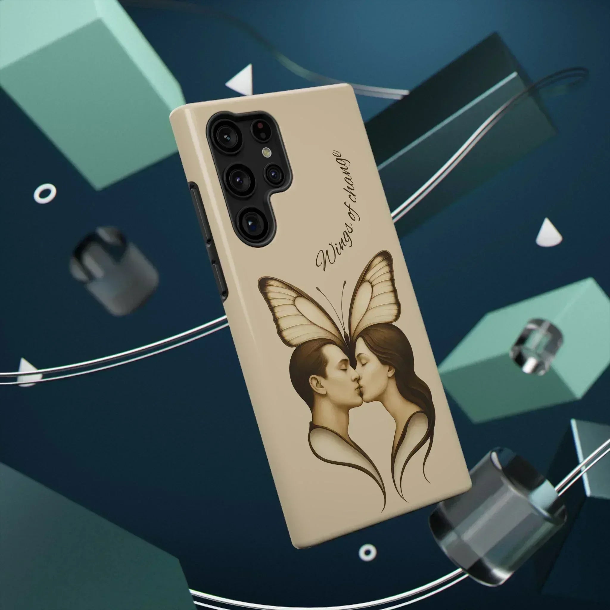 Romantic Butterfly Couple Phone Case for iPhone 12-16 and Galaxy S21-S22 - KARARMDESIGN